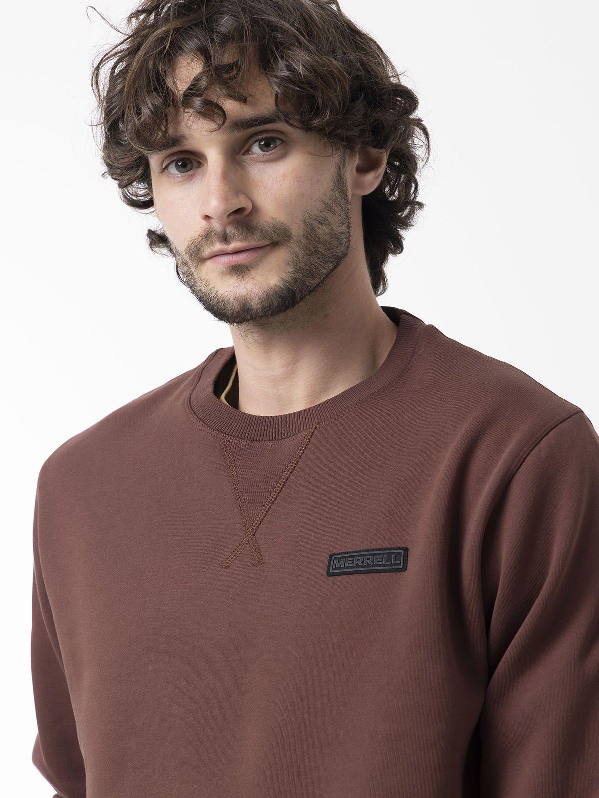 Polerón Hombre Urban Essential Crewneck Café-4