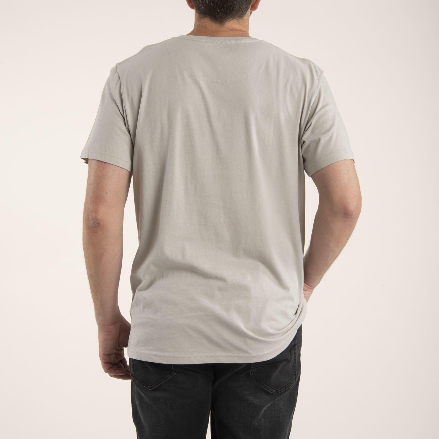 Polera Hombre Algodón Organic Gris-3