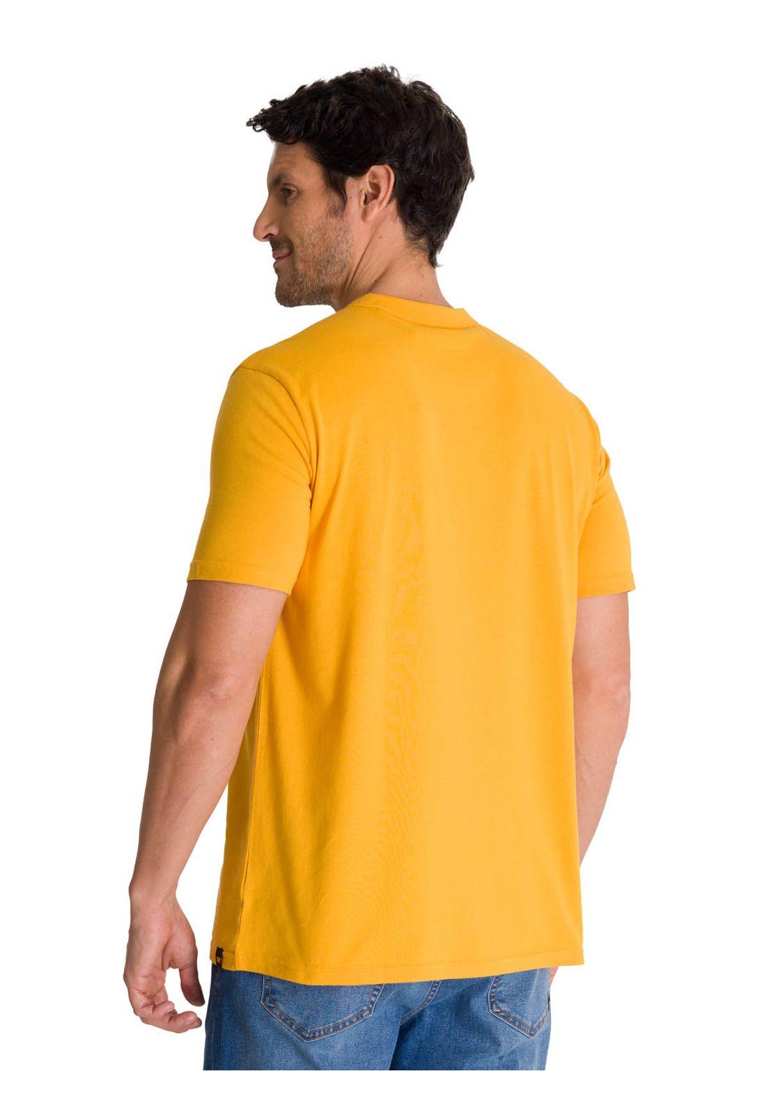 Polera Manga Corta Hombre Original Tractor Amarillo-3