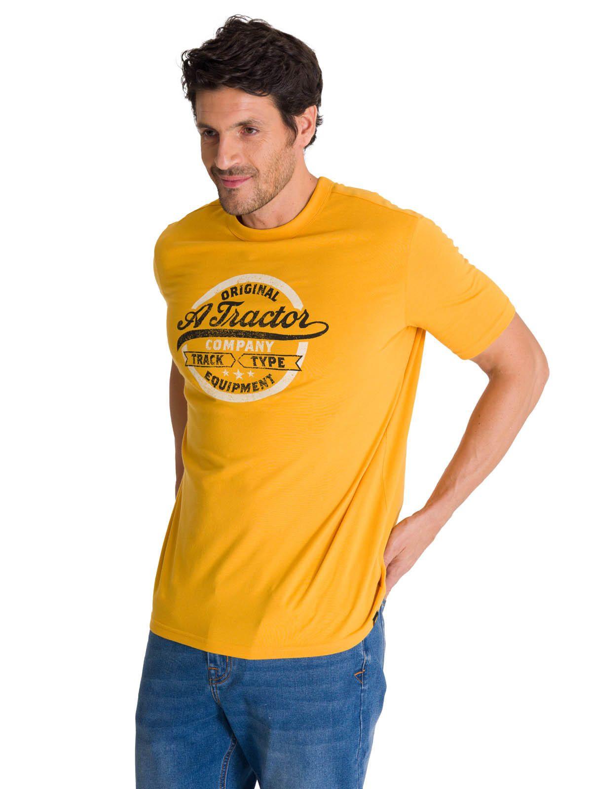 Polera Manga Corta Hombre Original Tractor Amarillo-1