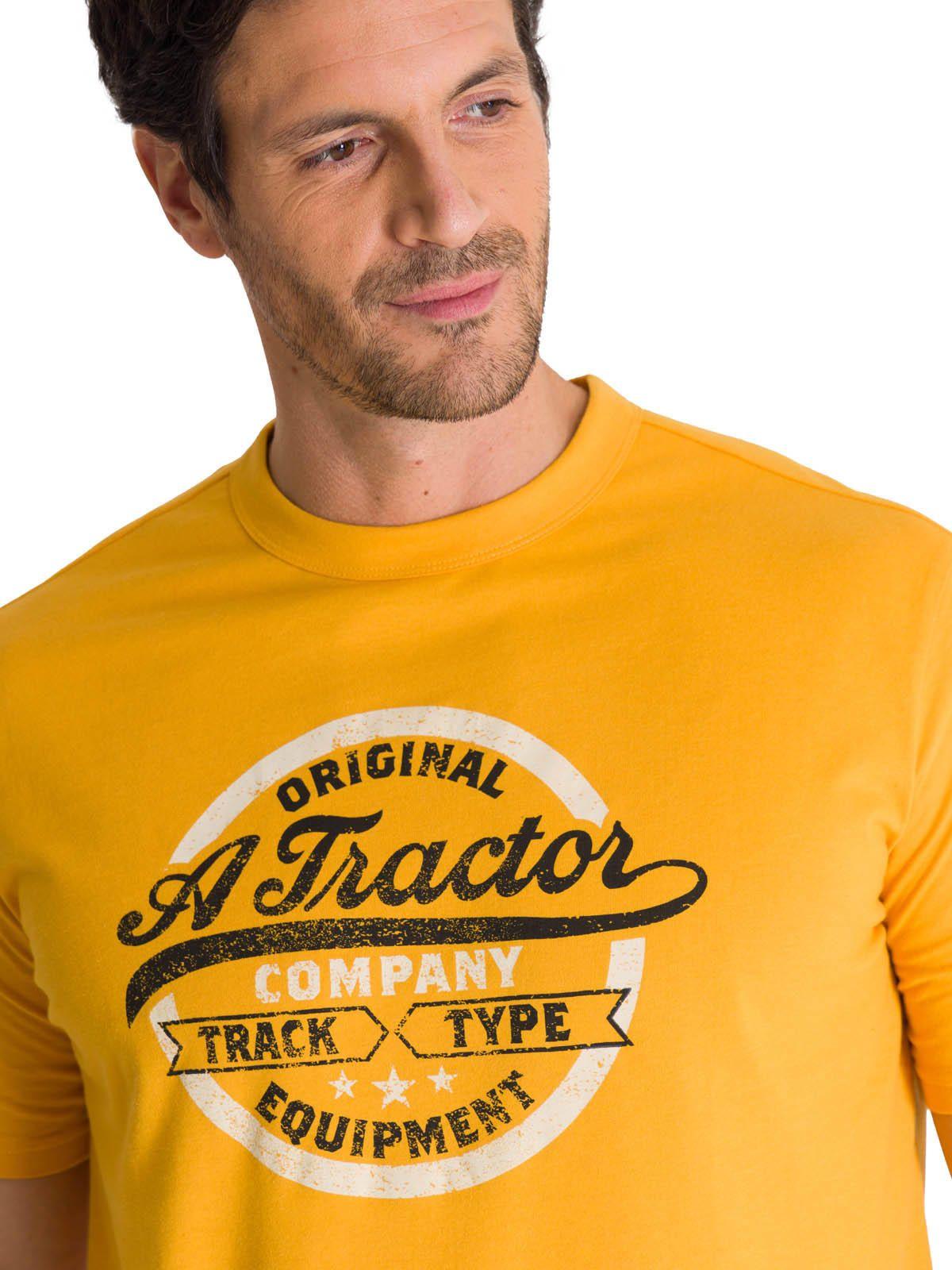 Polera Manga Corta Hombre Original Tractor Amarillo-4