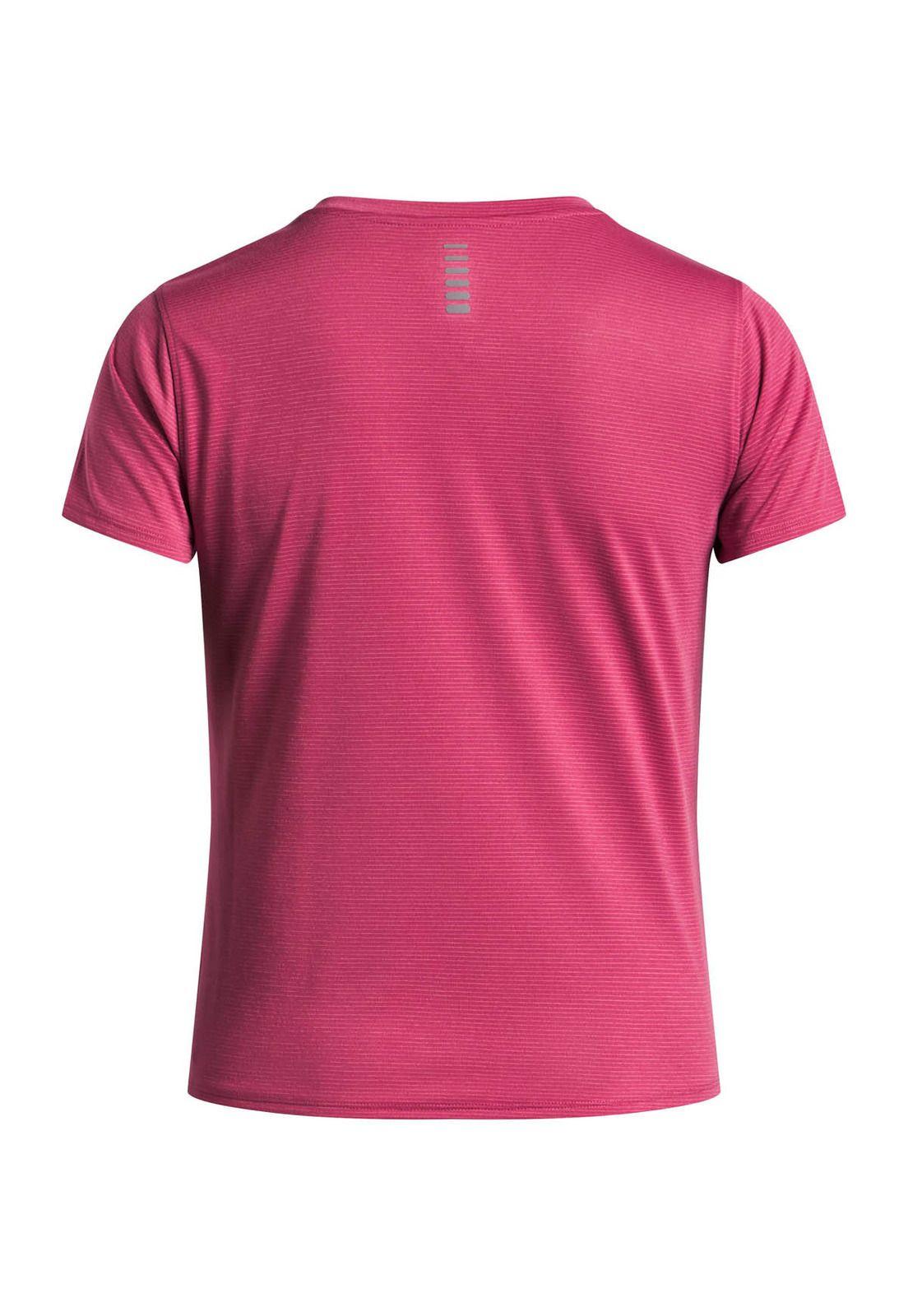 Polera Manga Corta Running para Mujer Launch Rojo 
-1