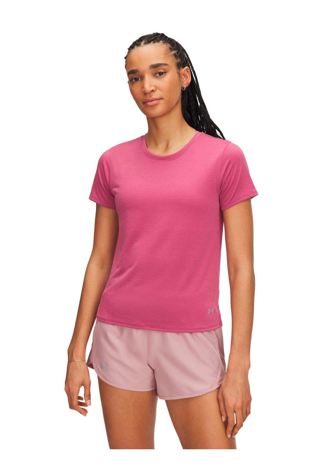Polera Manga Corta Running para Mujer Launch Rojo 
-3