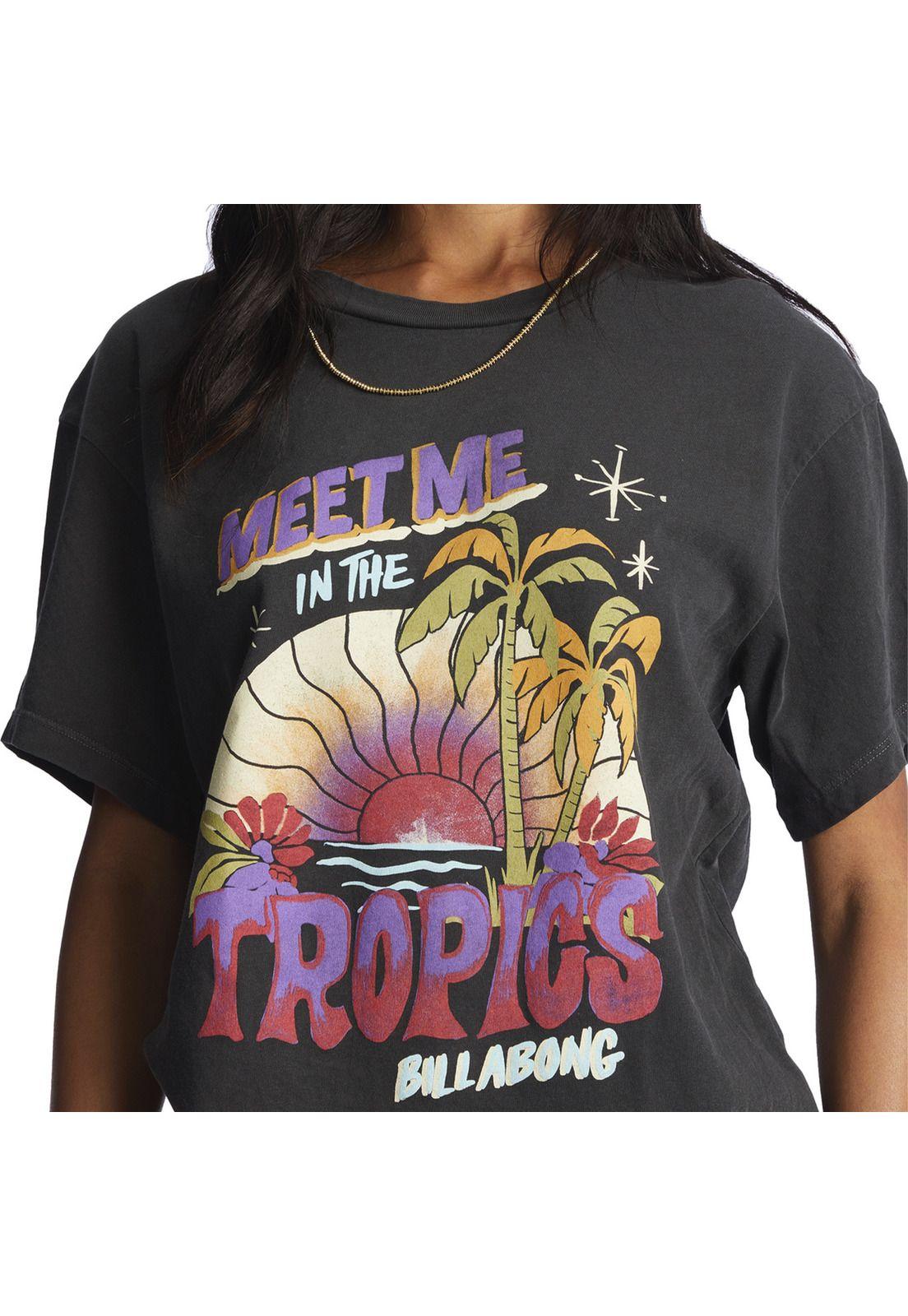 Polera M/C Mujer Meet Me In The Negro-4