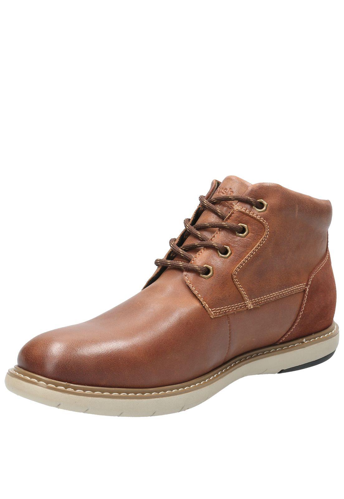 Botin Cuero Hombre Colin Café-4