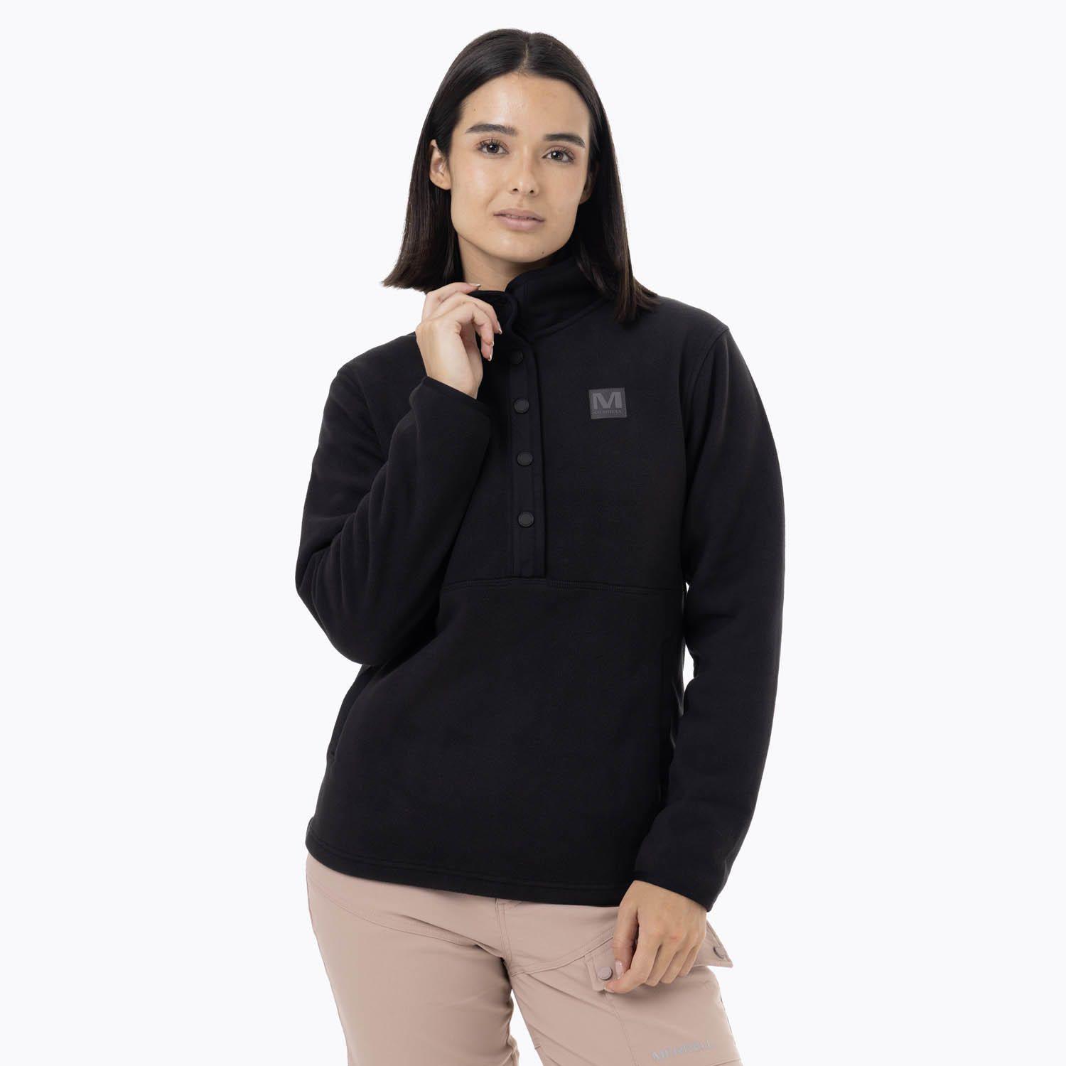 Polar Mujer Deches Snap Microfleece  Negro-0