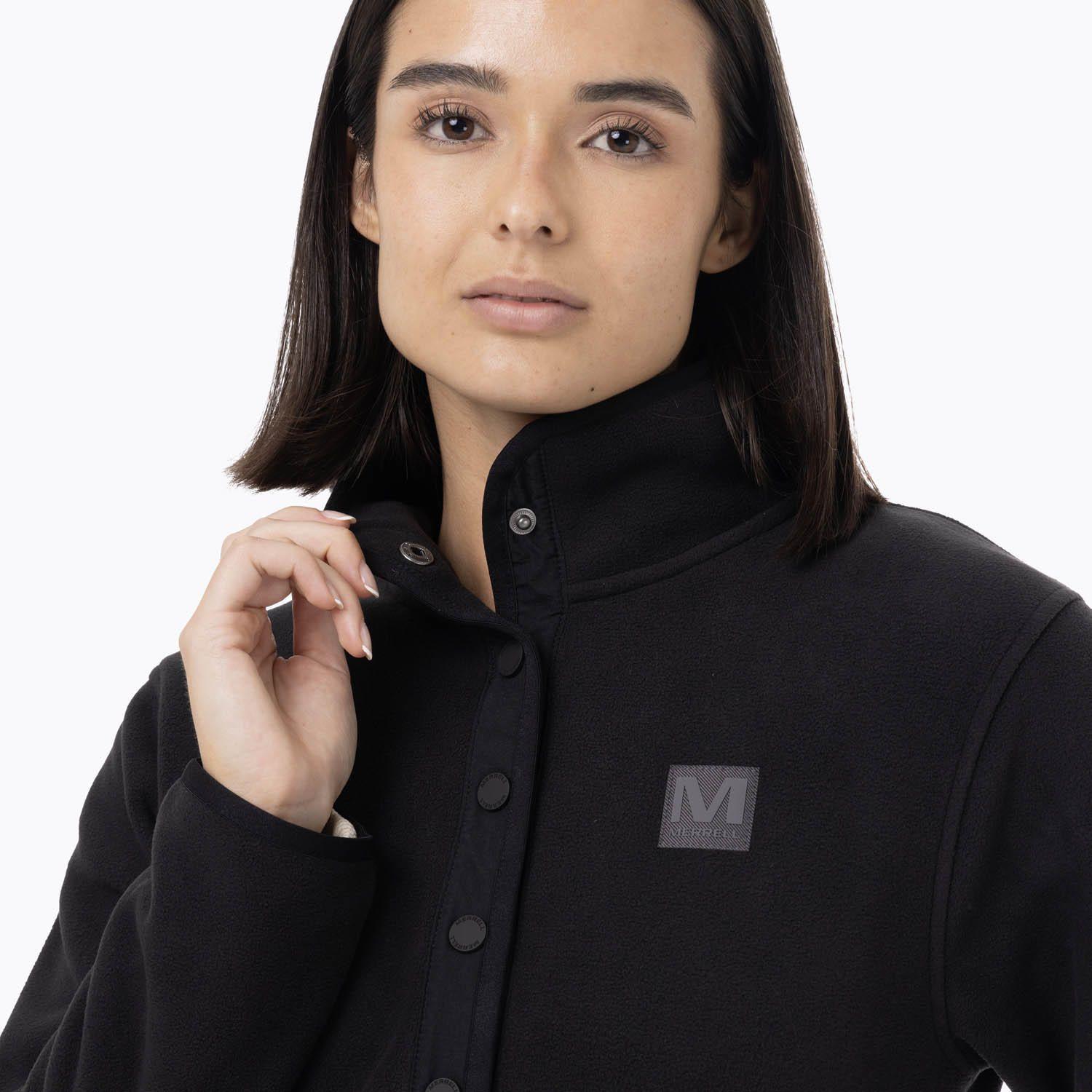 Polar Mujer Deches Snap Microfleece  Negro-5