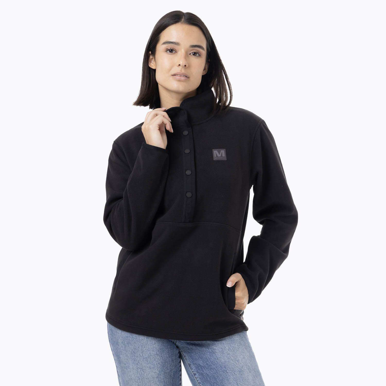 Polar Mujer Deches Snap Microfleece  Negro-7