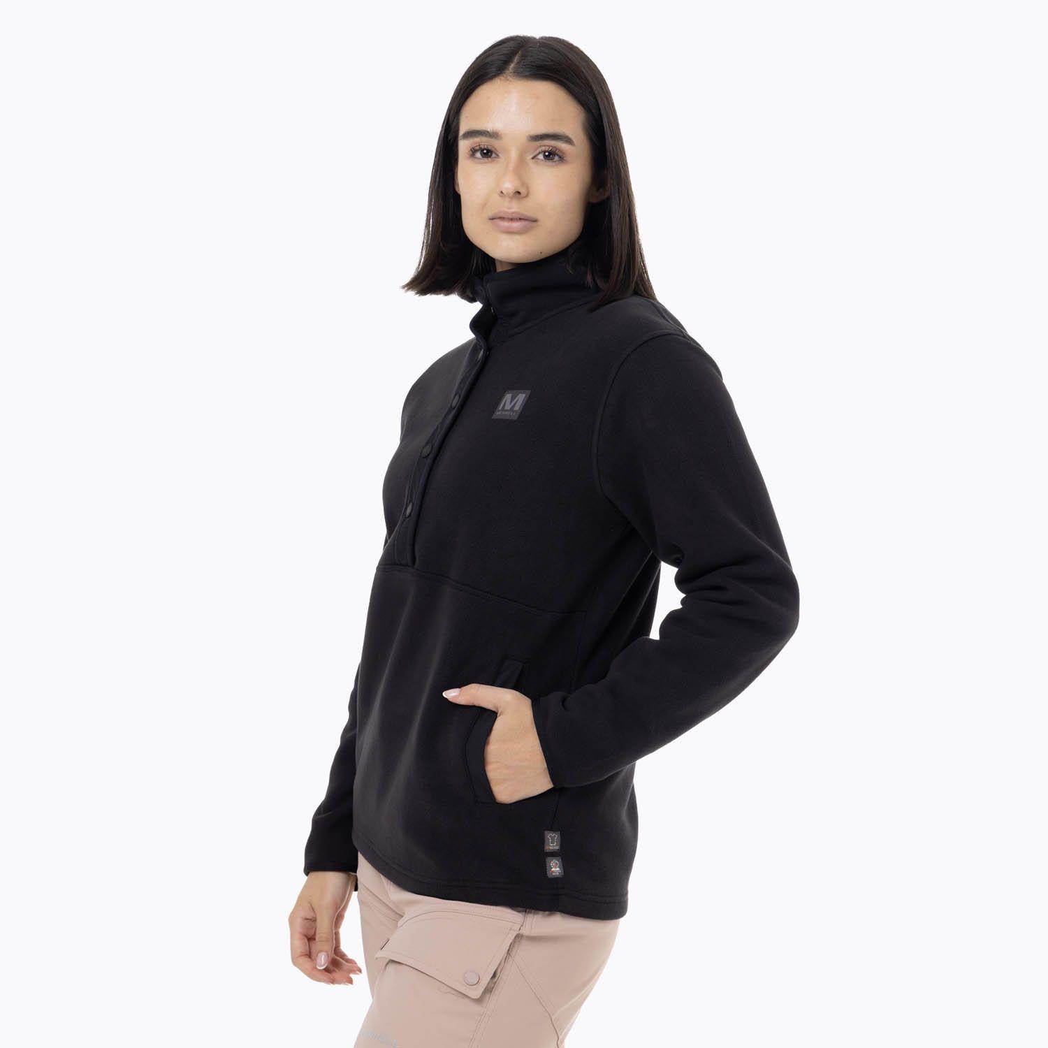 Polar Mujer Deches Snap Microfleece  Negro-1