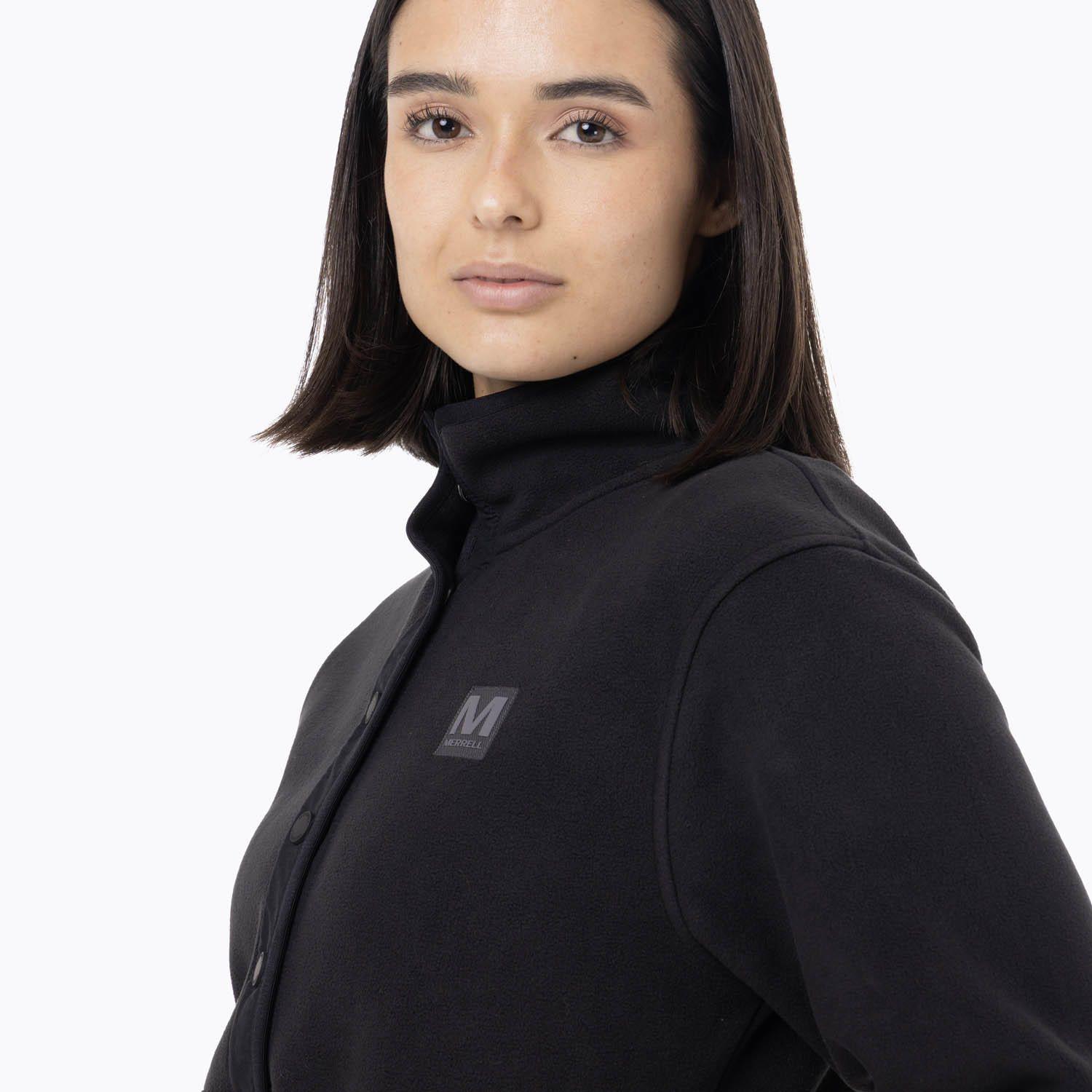 Polar Mujer Deches Snap Microfleece  Negro-4