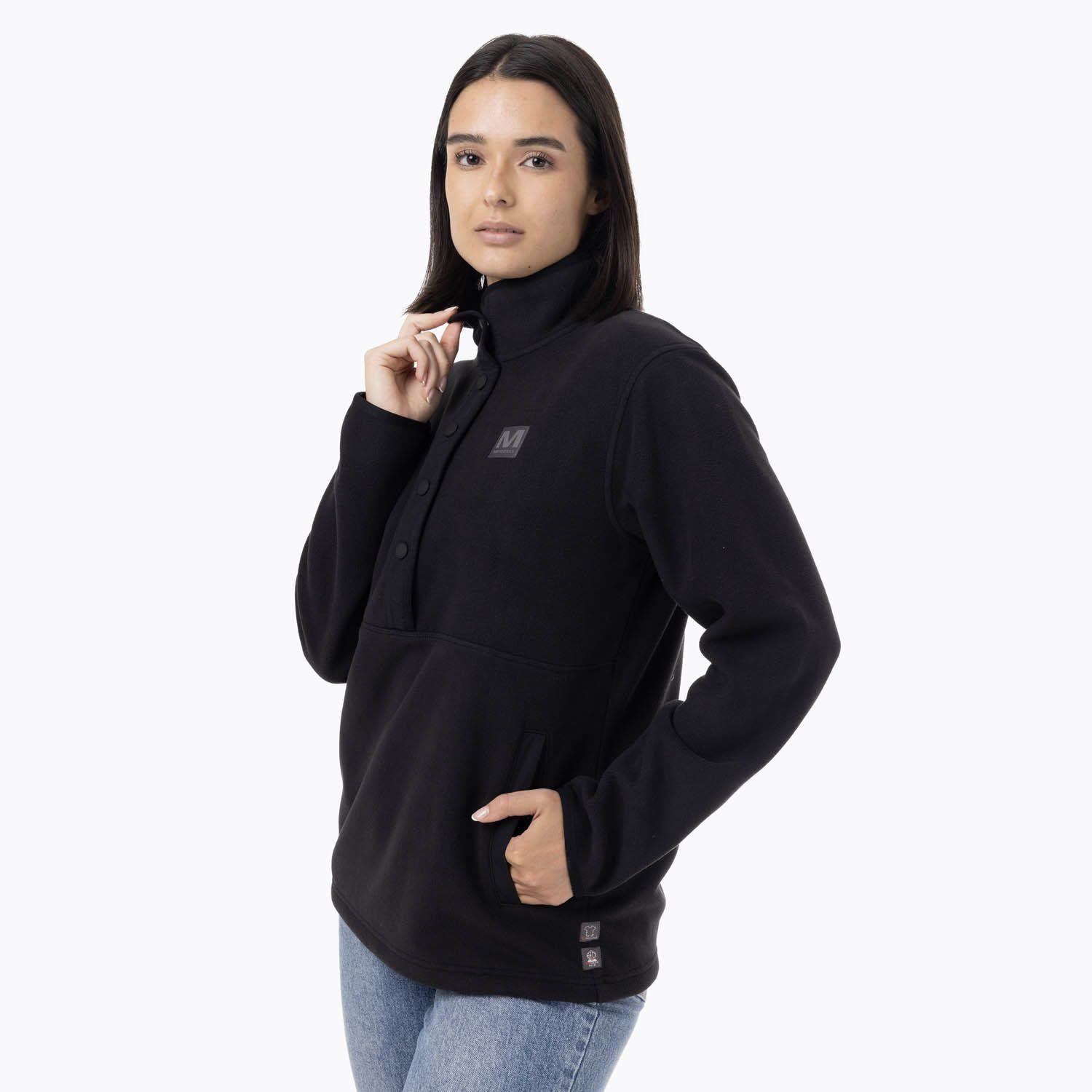 Polar Mujer Deches Snap Microfleece  Negro-9