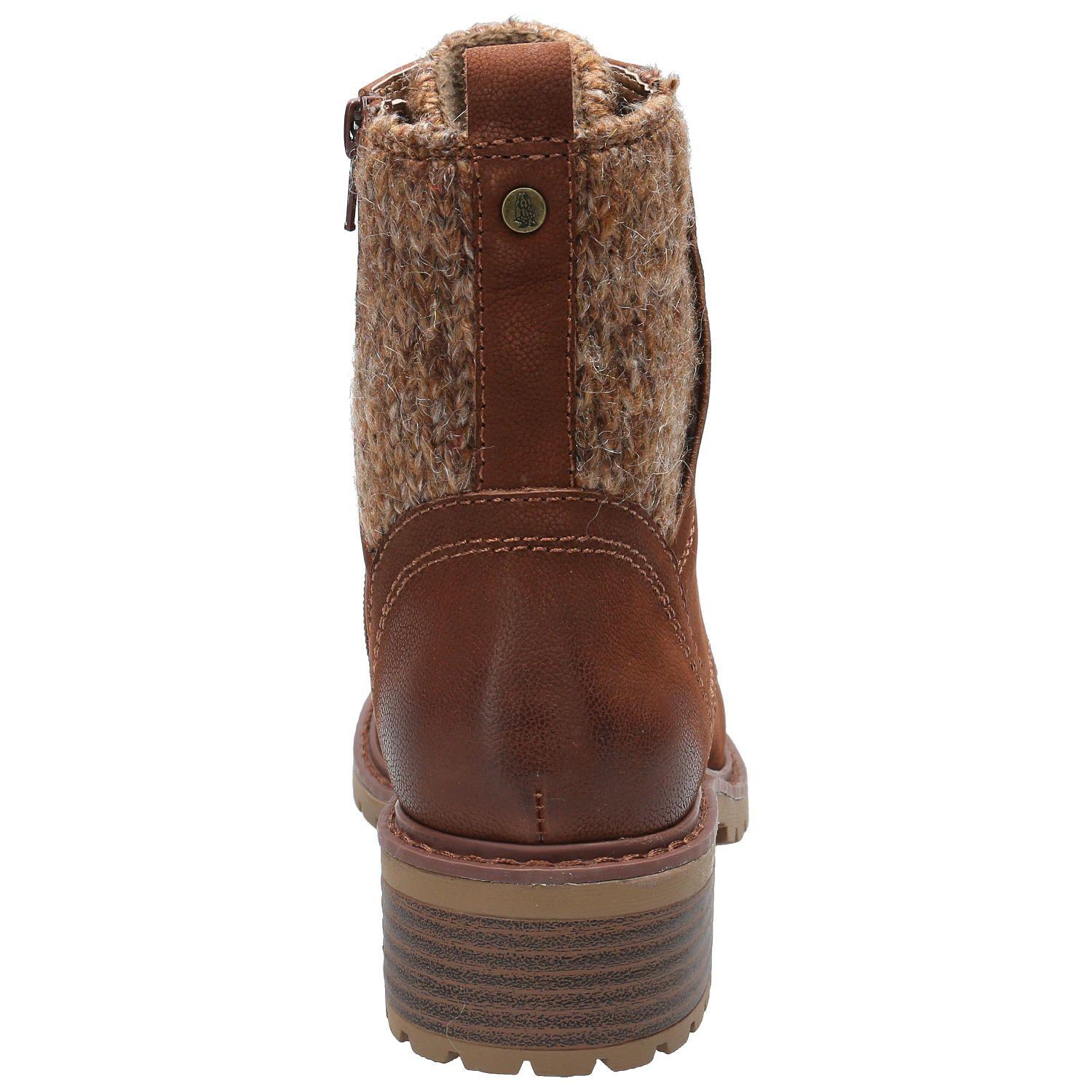 Botin Cuero Mujer Cai Café-6