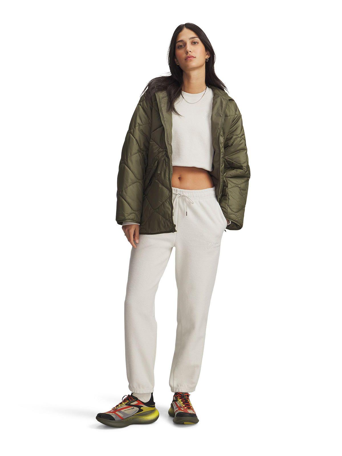 Pantalón Buzo Lifestyle para Mujer Icon Fleece Blanco-3