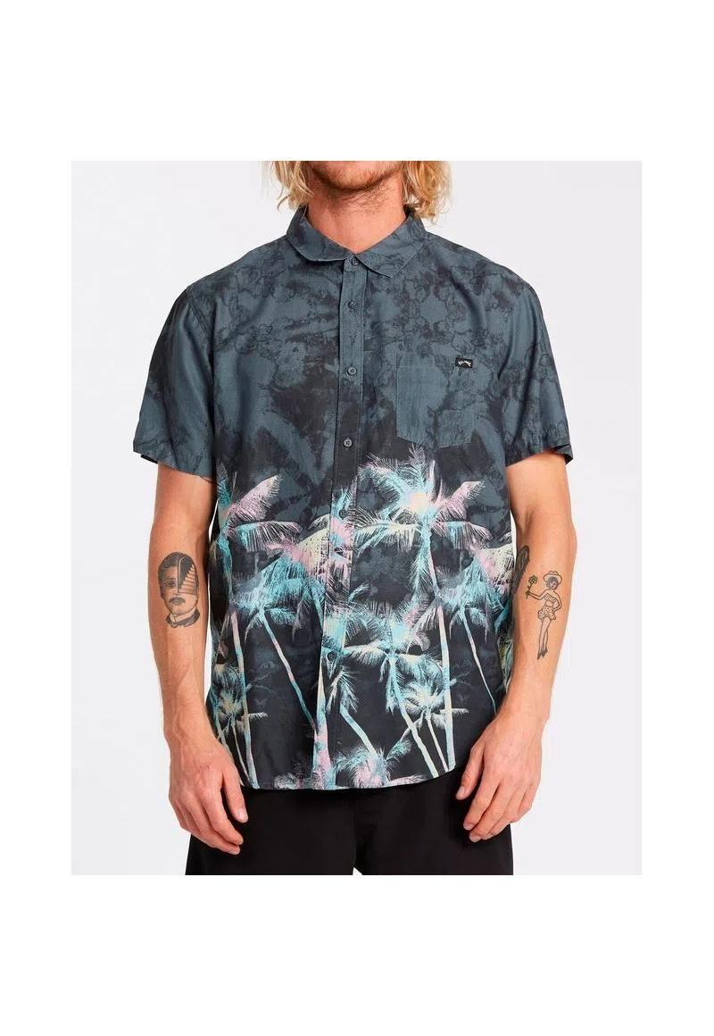 Camisa M/C  Sundays Floral Ss Grafito Hombre-0