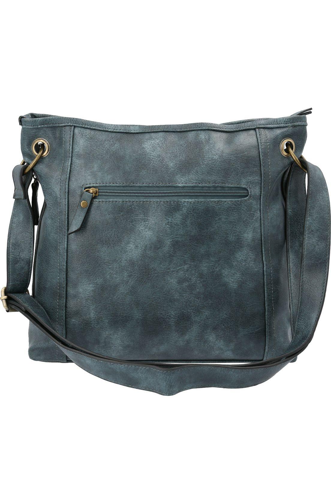 Cartera Mujer Grazia Cross Azul-2