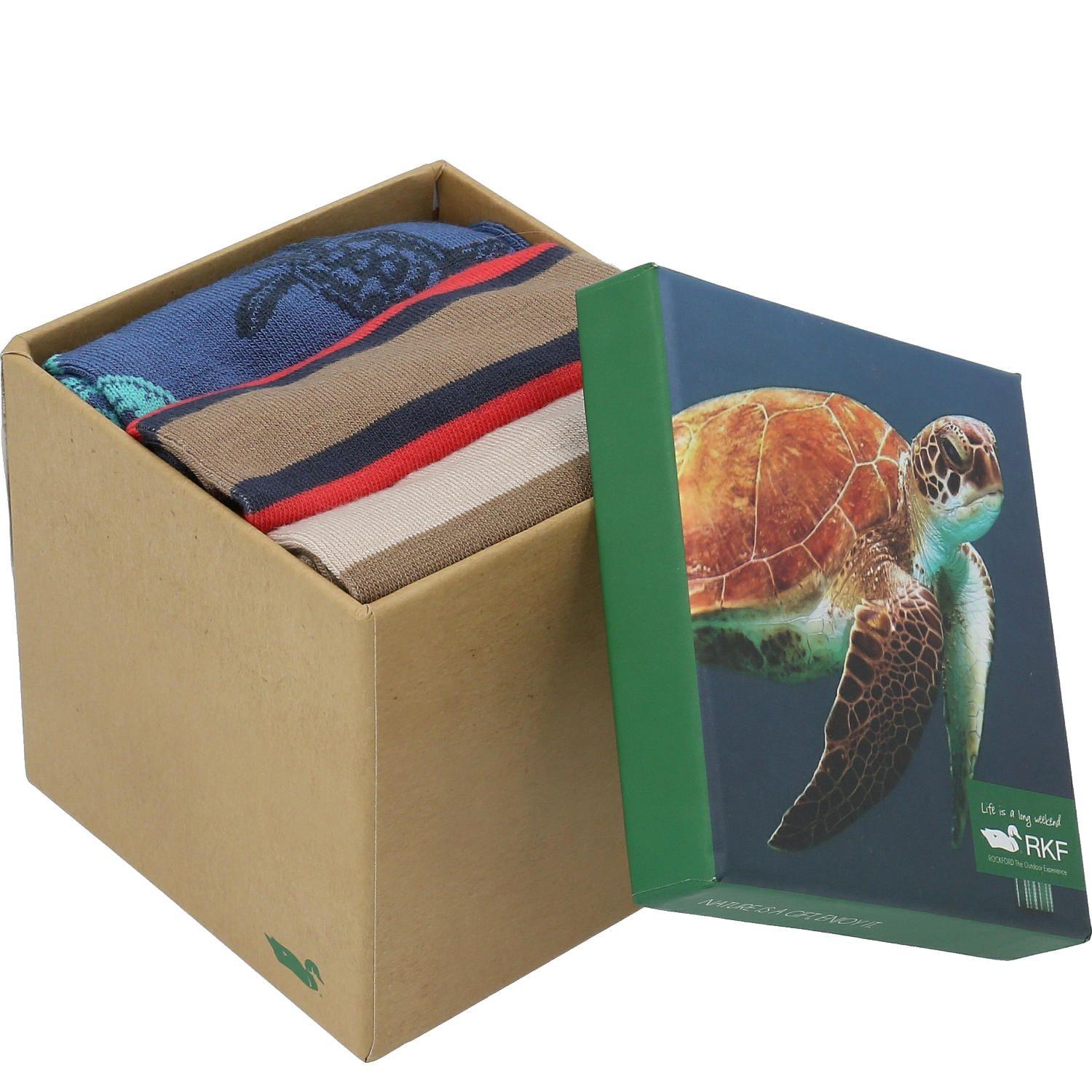 Calcetín Bambú Hombre Pack Turtles Multicolor-1