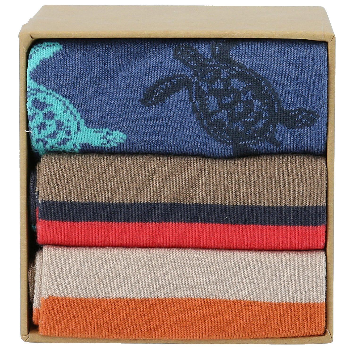 Calcetín Bambú Hombre Pack Turtles Multicolor-2