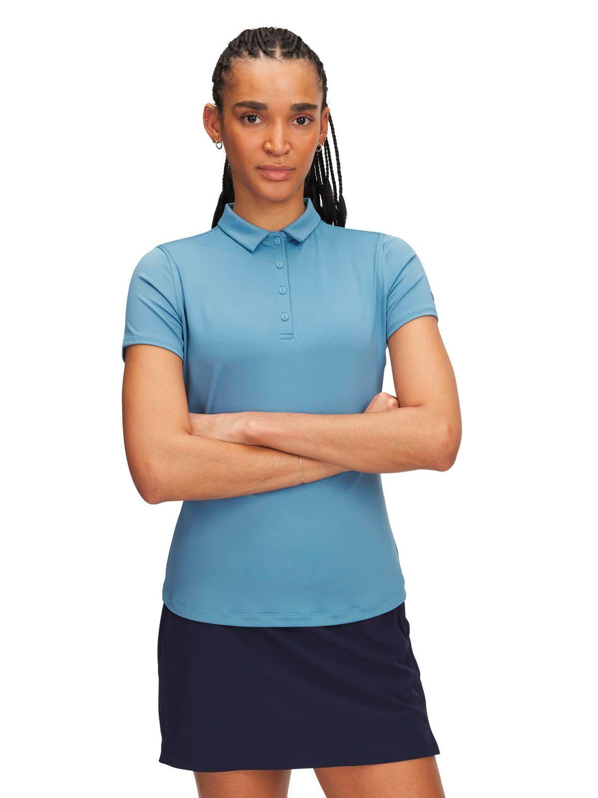 Polera Manga Corta de Golf para mujer Playoff azul -0
