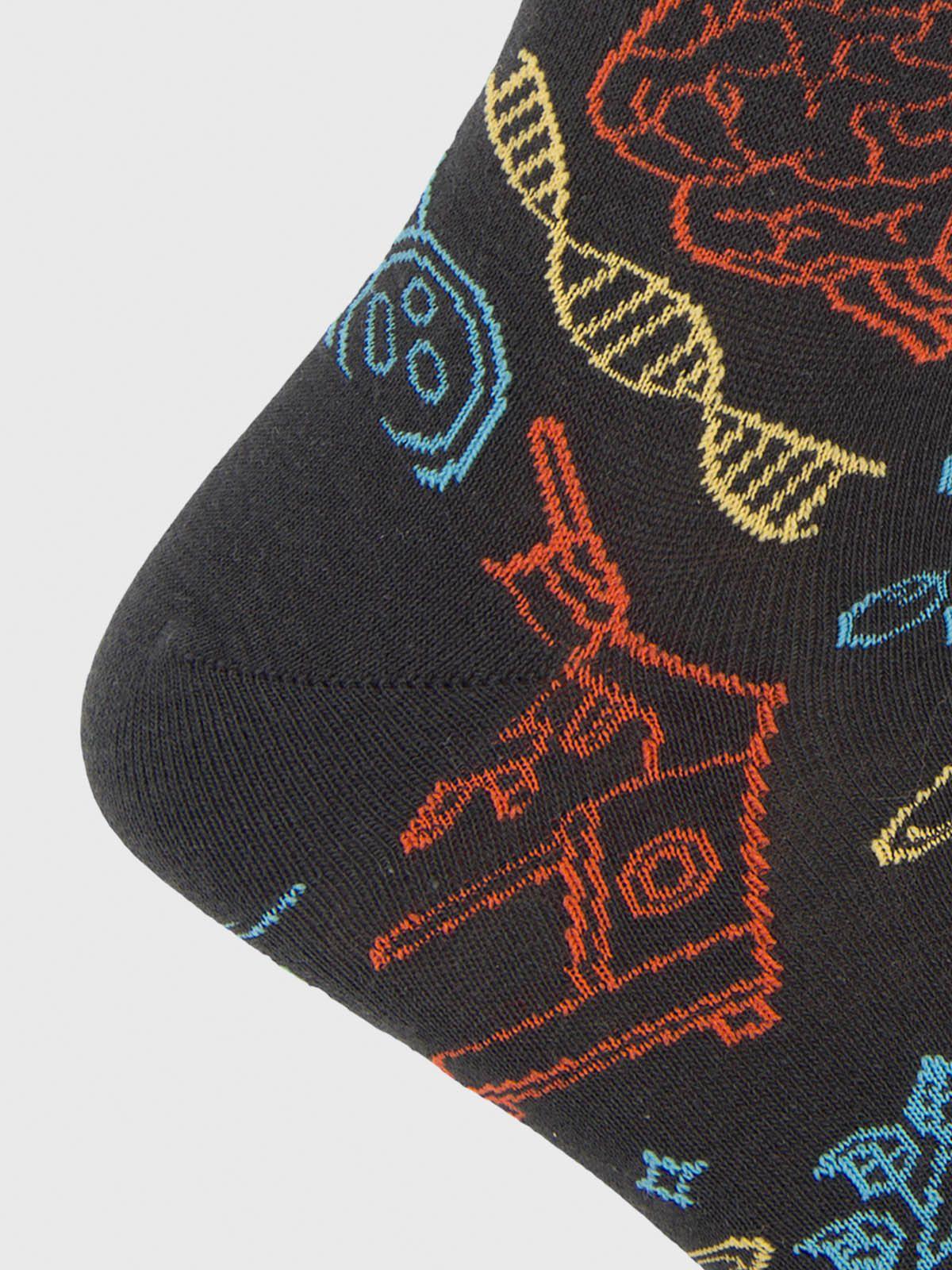 Calcetin Algodón Hombre C Science Gris-2