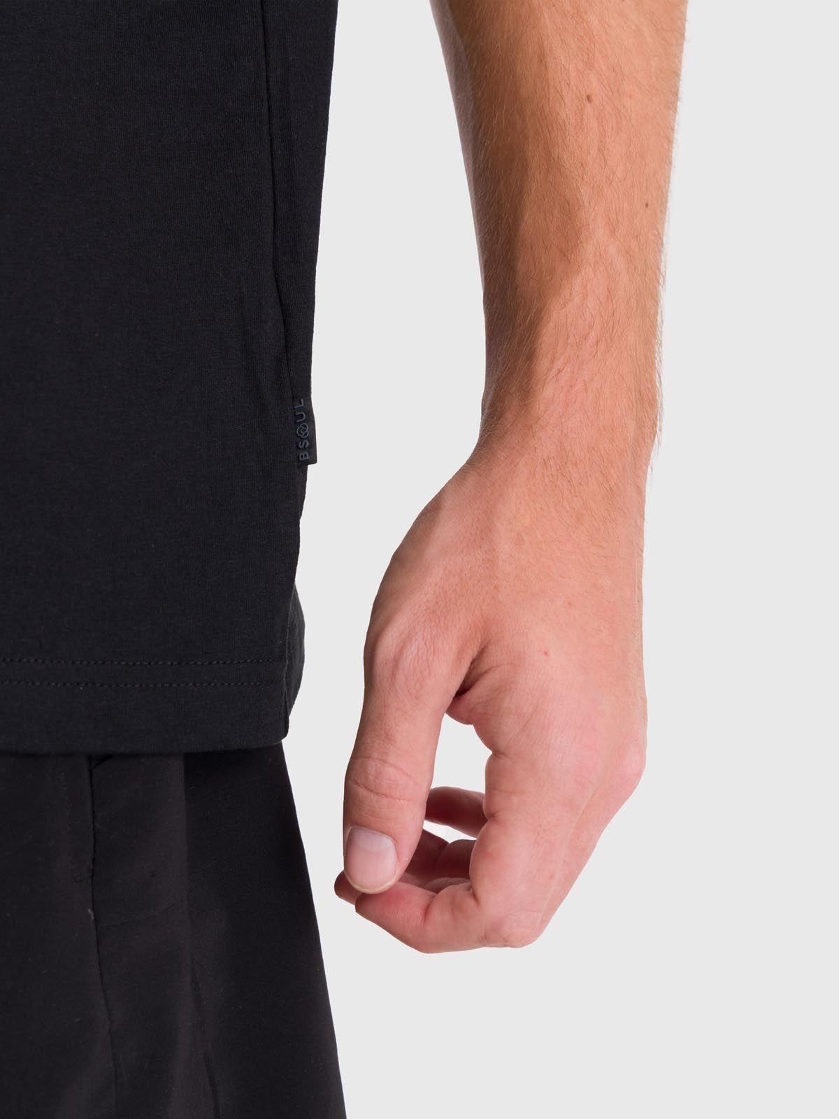 Polera deportiva Hombre Printed T-Shirt Negro-4