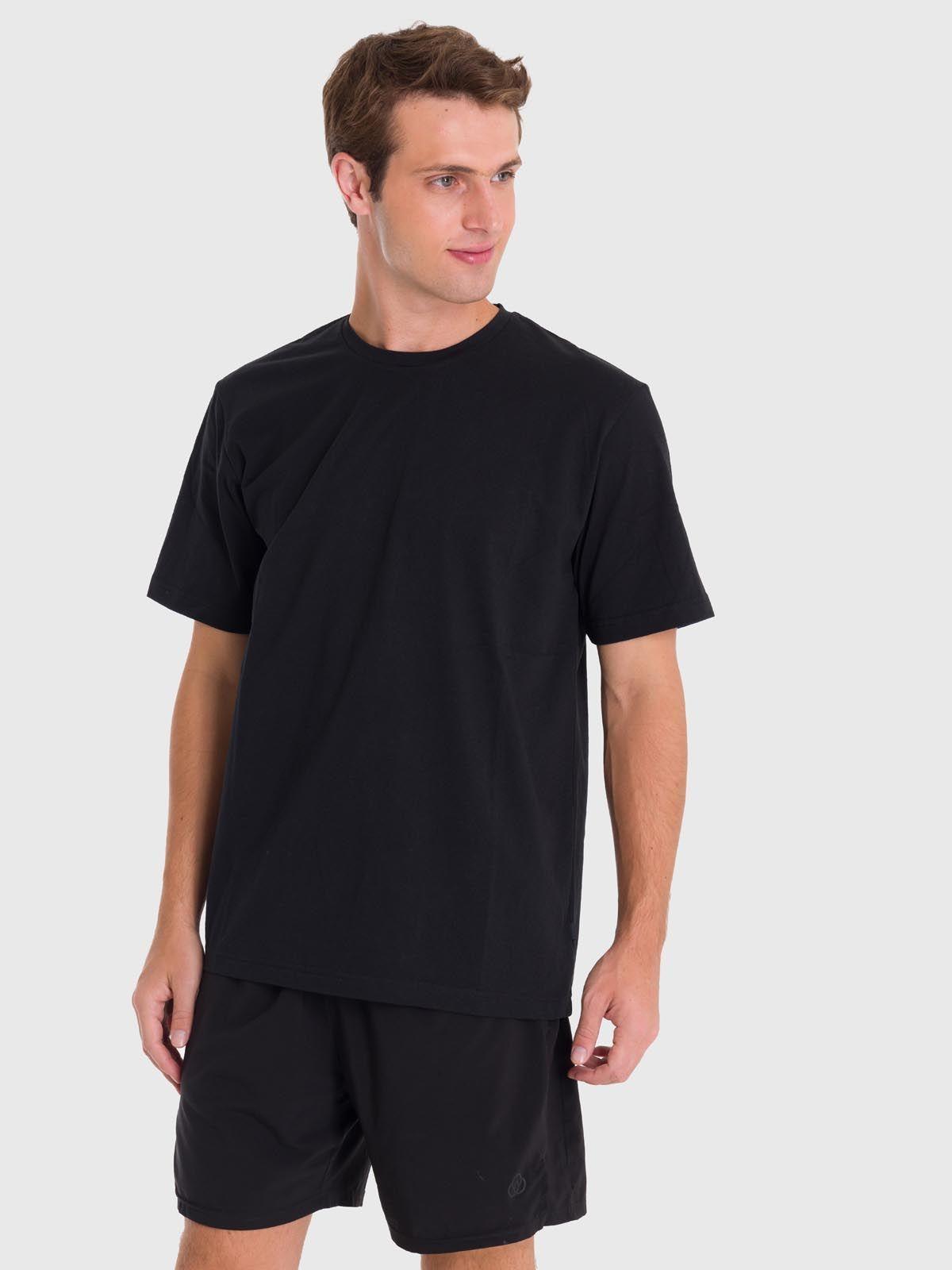 Polera deportiva Hombre Printed T-Shirt Negro-0