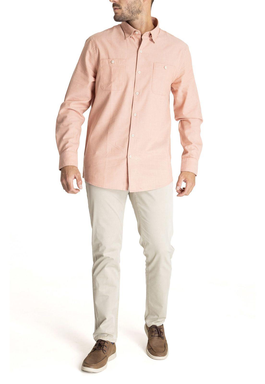 Camisa M/L Hombre Anzio Burdeo-8