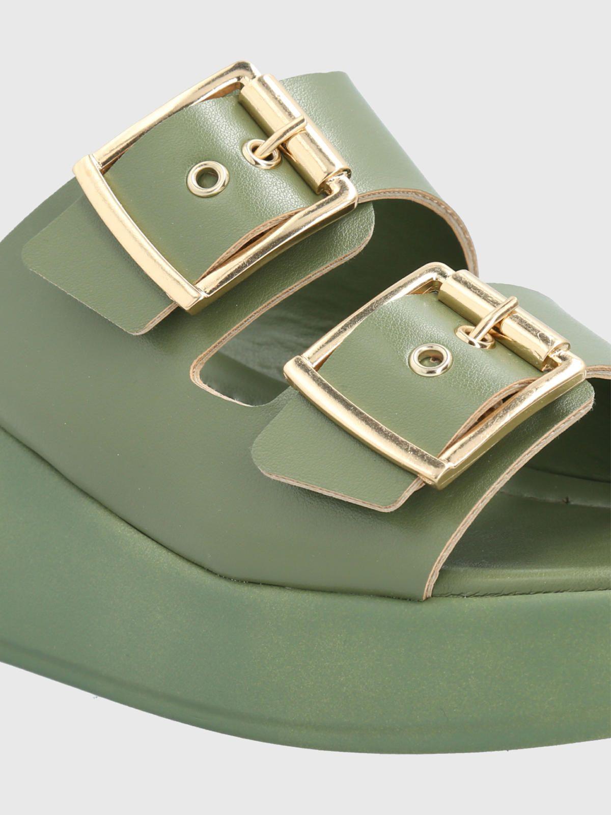 Sandalia Verde Mujer Carlotta -6