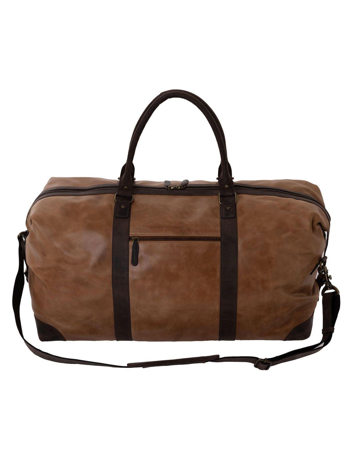 Bolso Cuero Unisex Fd Genova Travel Café-2