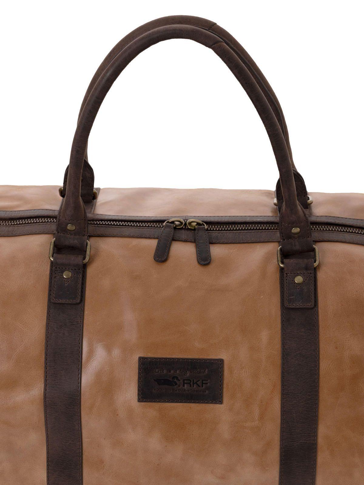 Bolso Cuero Unisex Fd Genova Travel Café-5