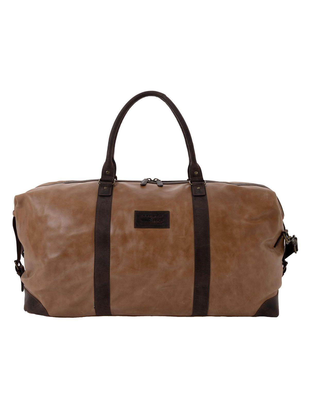 Bolso Cuero Unisex Fd Genova Travel Café-0