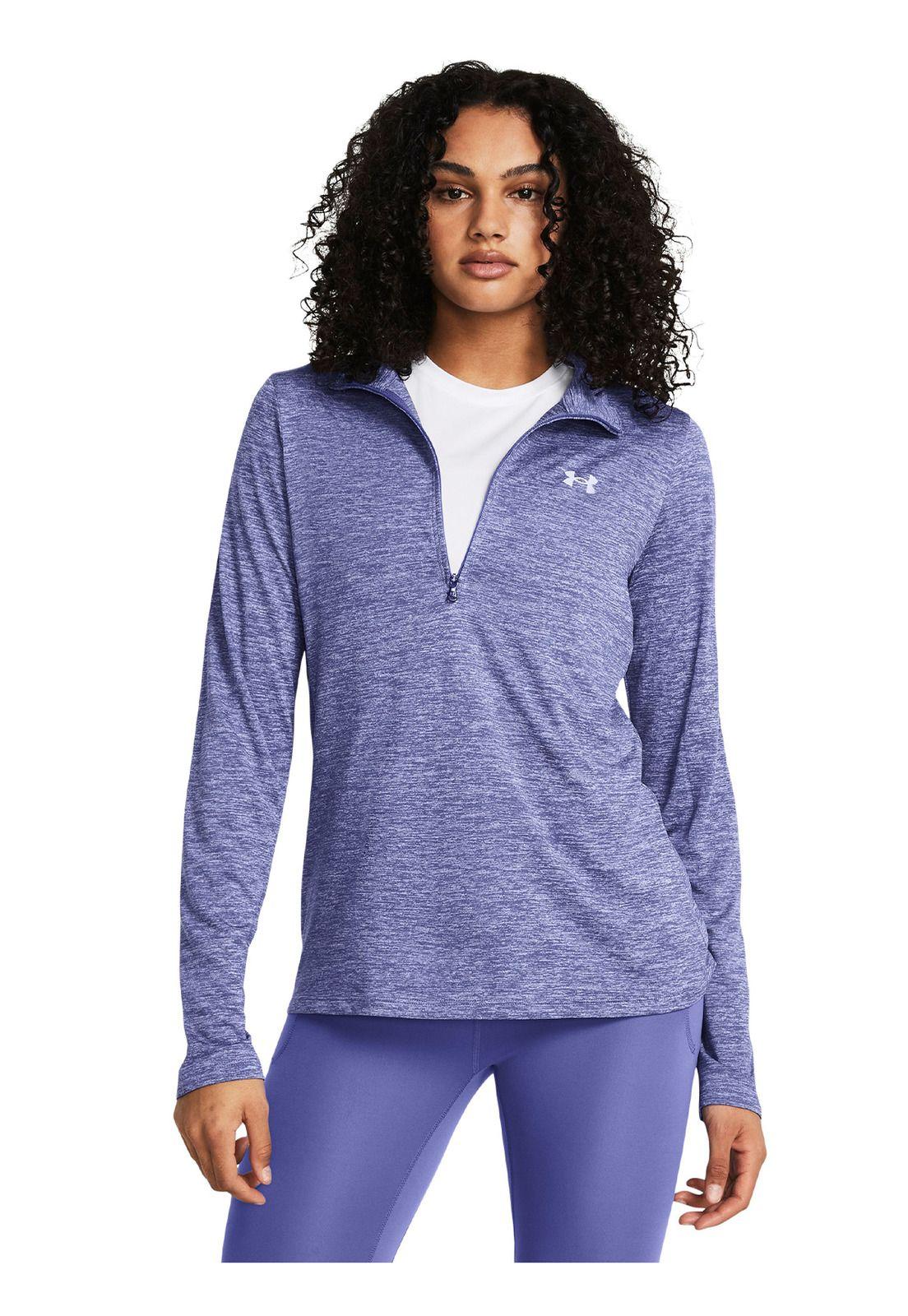 Chaqueta UA Tech Twist para Mujer Morado-3