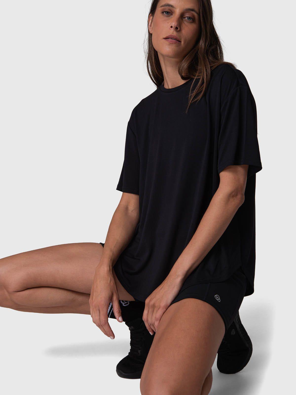 Polera Manga Corta Mujer T Shirt Mila Rec Negro-0