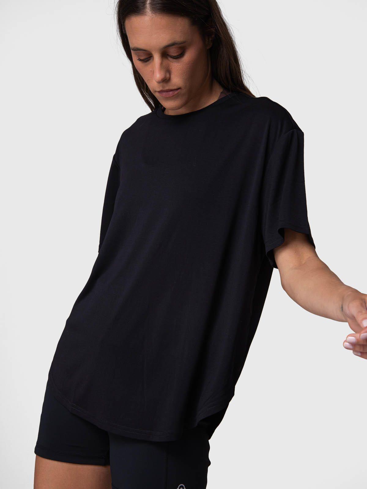 Polera Manga Corta Mujer T Shirt Mila Rec Negro-1
