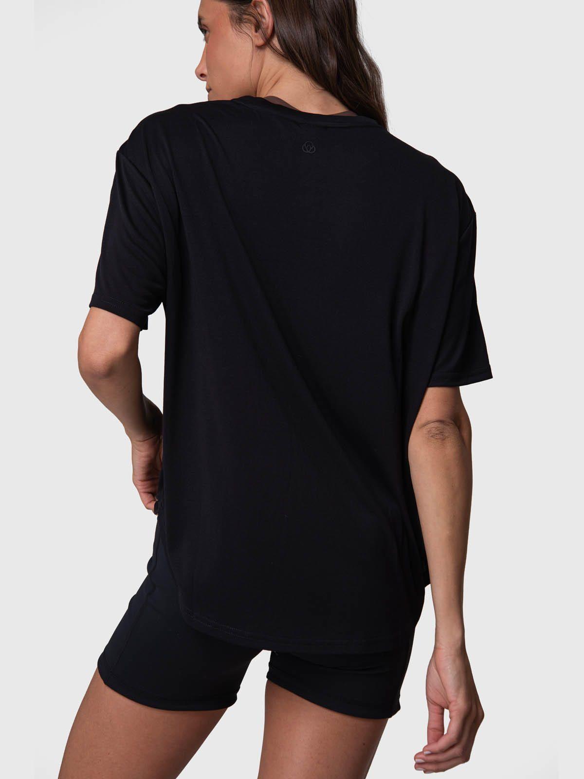 Polera Manga Corta Mujer T Shirt Mila Rec Negro-3