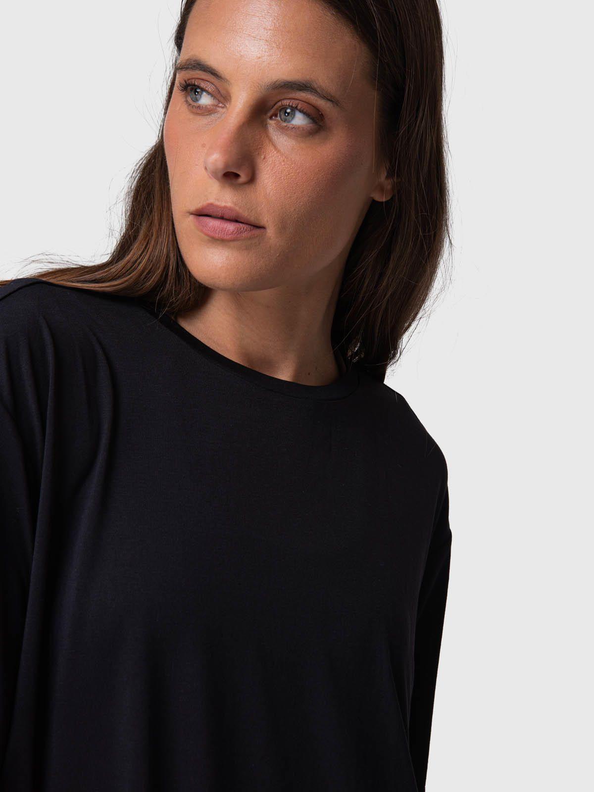 Polera Manga Corta Mujer T Shirt Mila Rec Negro-4