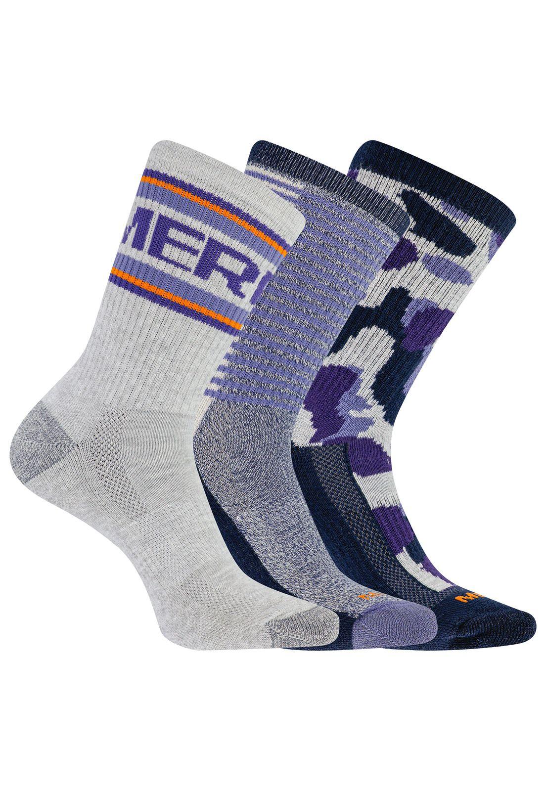 Pack x3Calcetines Recy Everyday Crew Gris-0