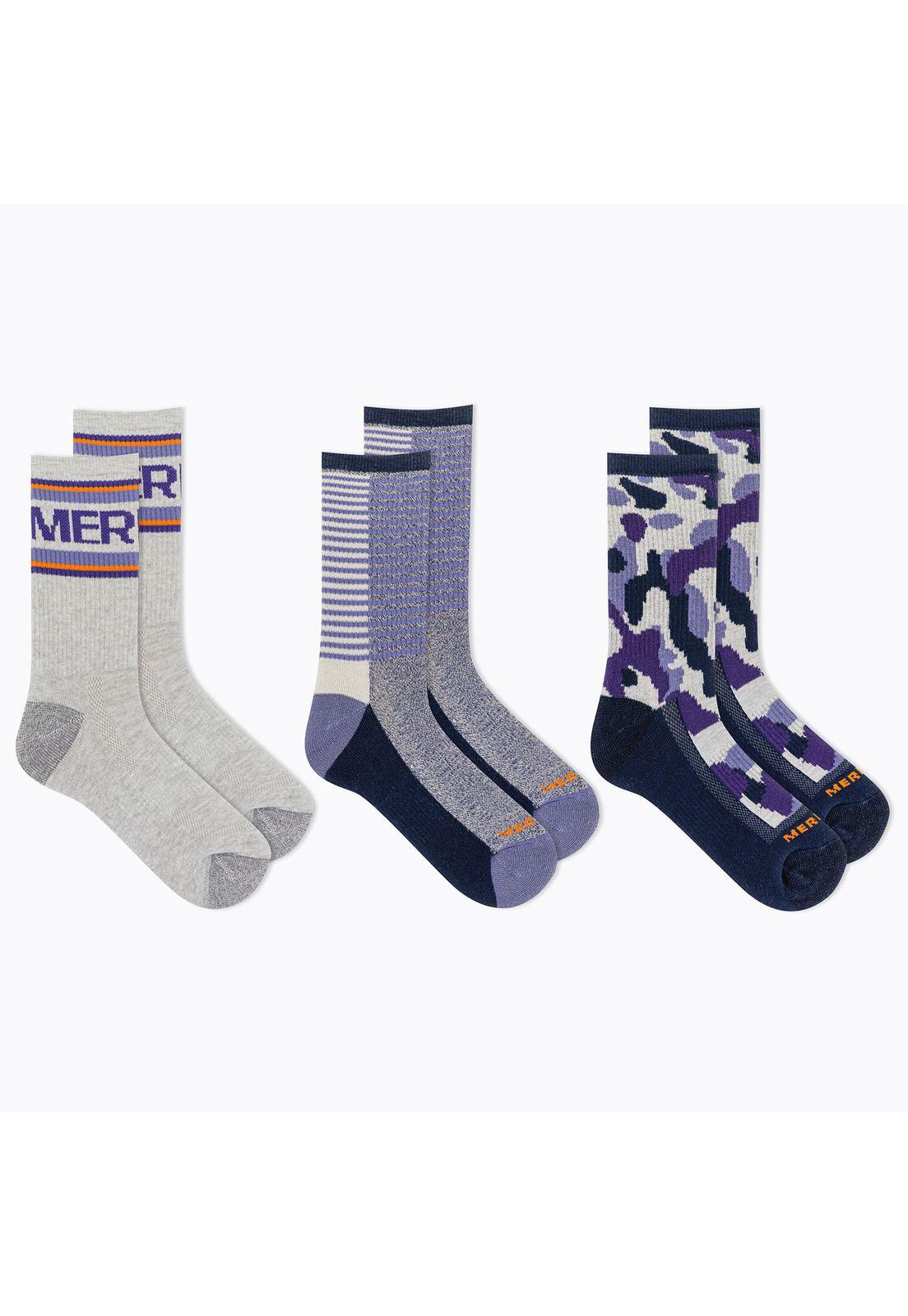 Pack x3Calcetines Recy Everyday Crew Gris-1