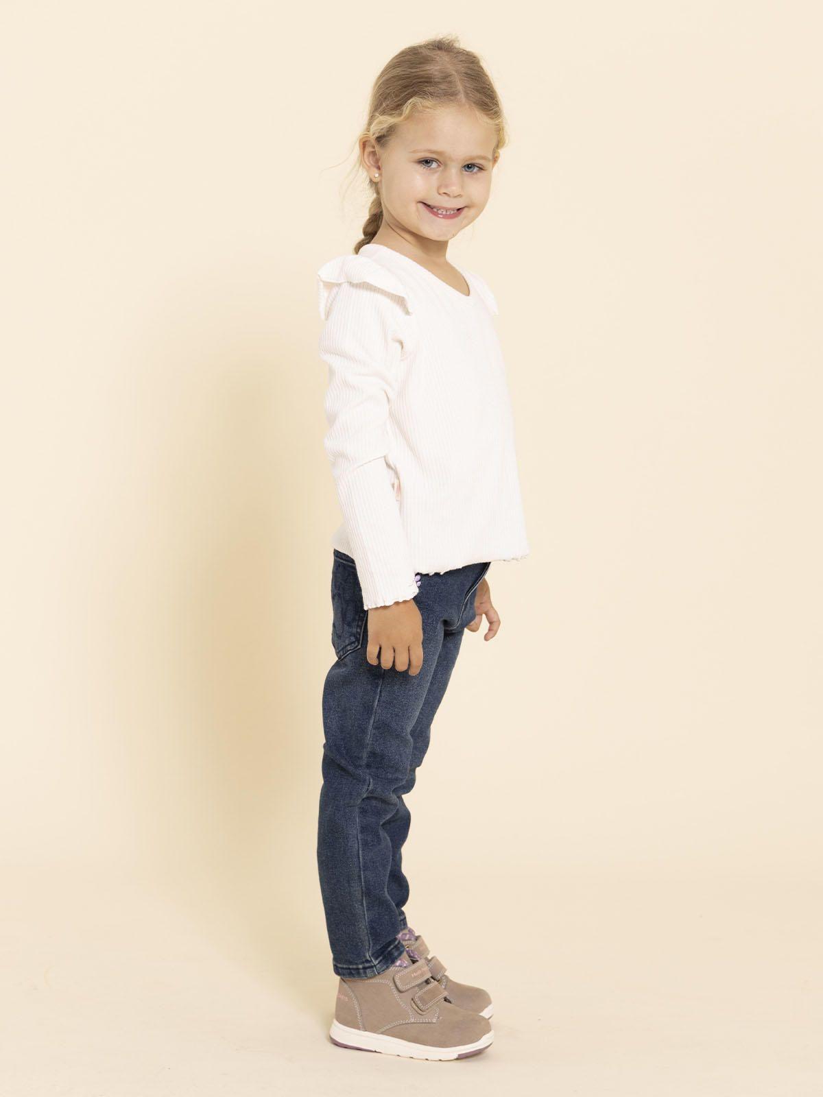 Botin Cuero New Villa Niña Café-4