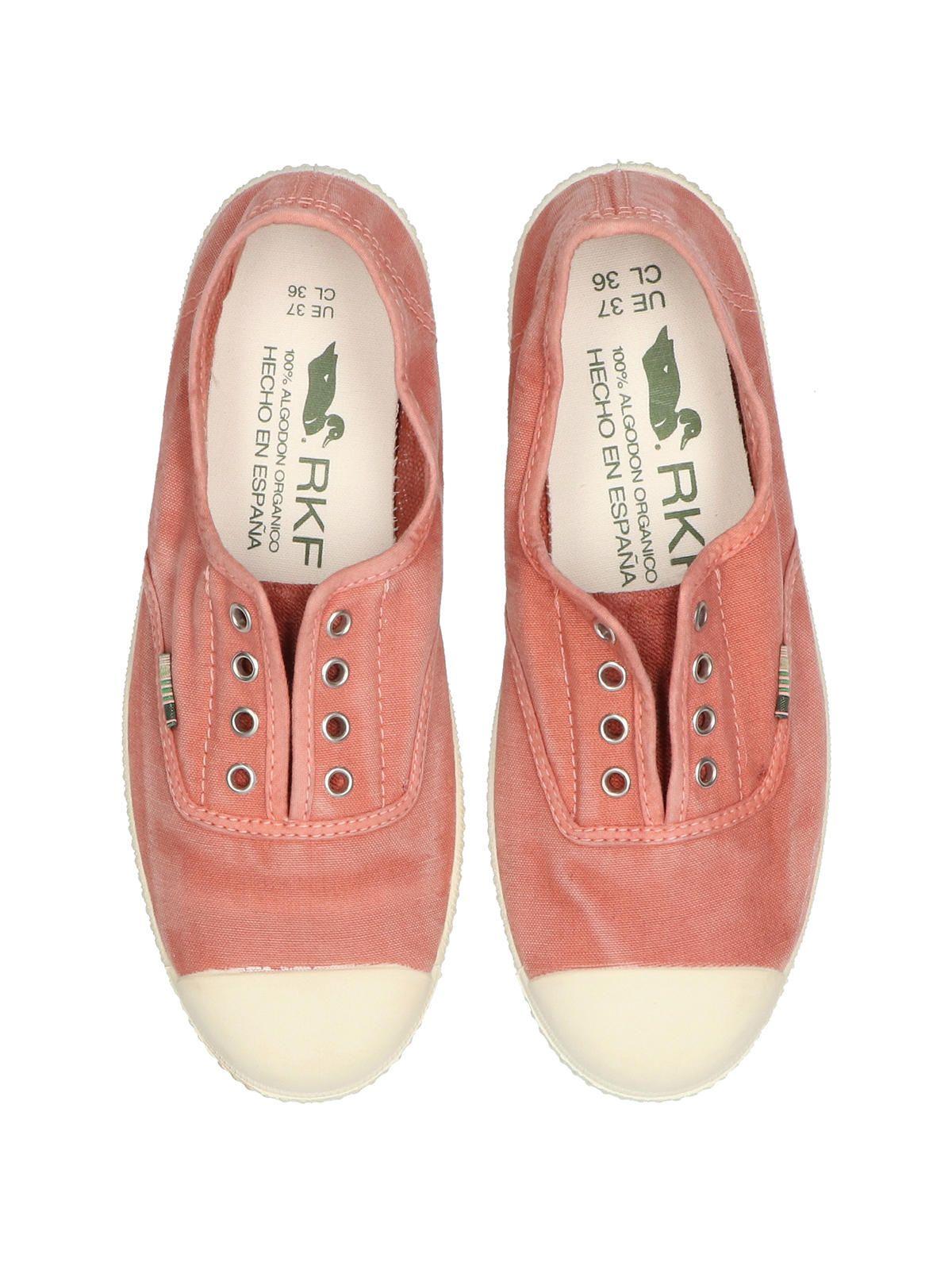 Zapatilla Algodón Orgánic Mujer Greece Naranja-8