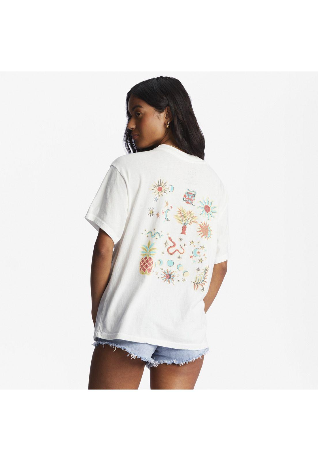 Polera M/C Mujer Meet Me In The J Blanco-1