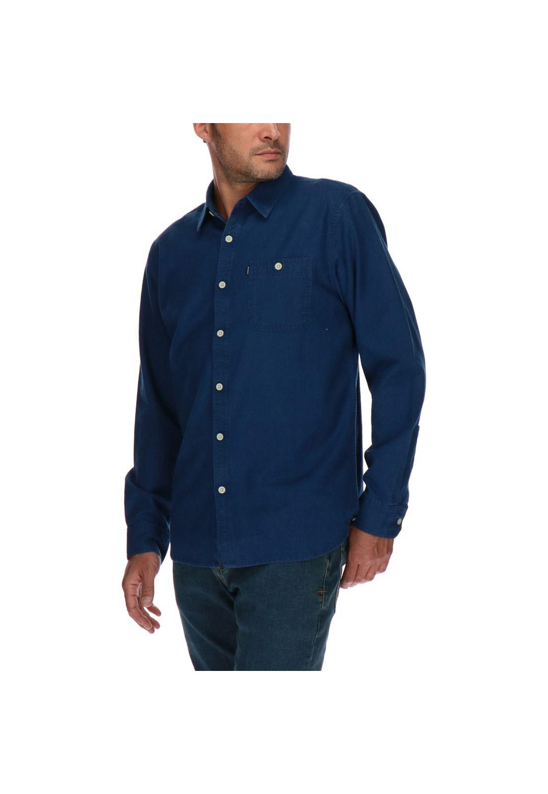 Camisa Ao Dot Azul Oscuro-1