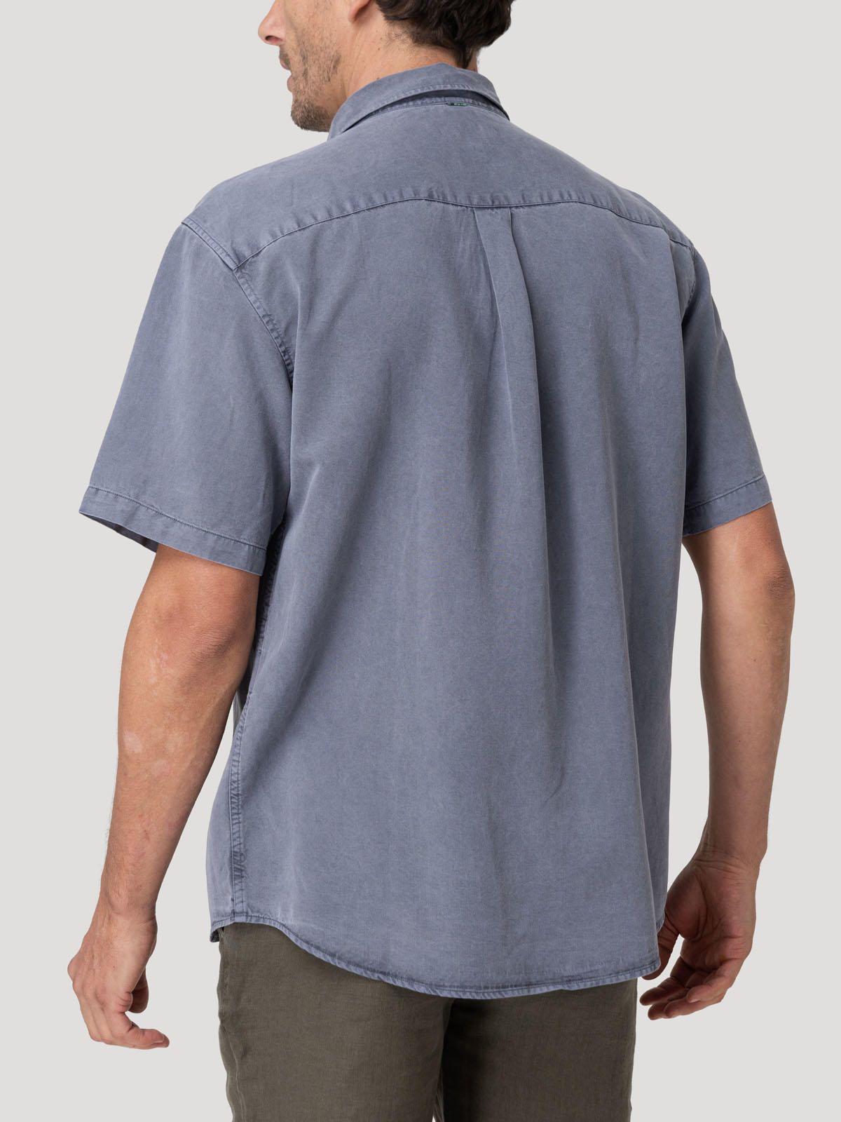 Camisa Tencel Hombre Tenpro Azul Oscuro-5