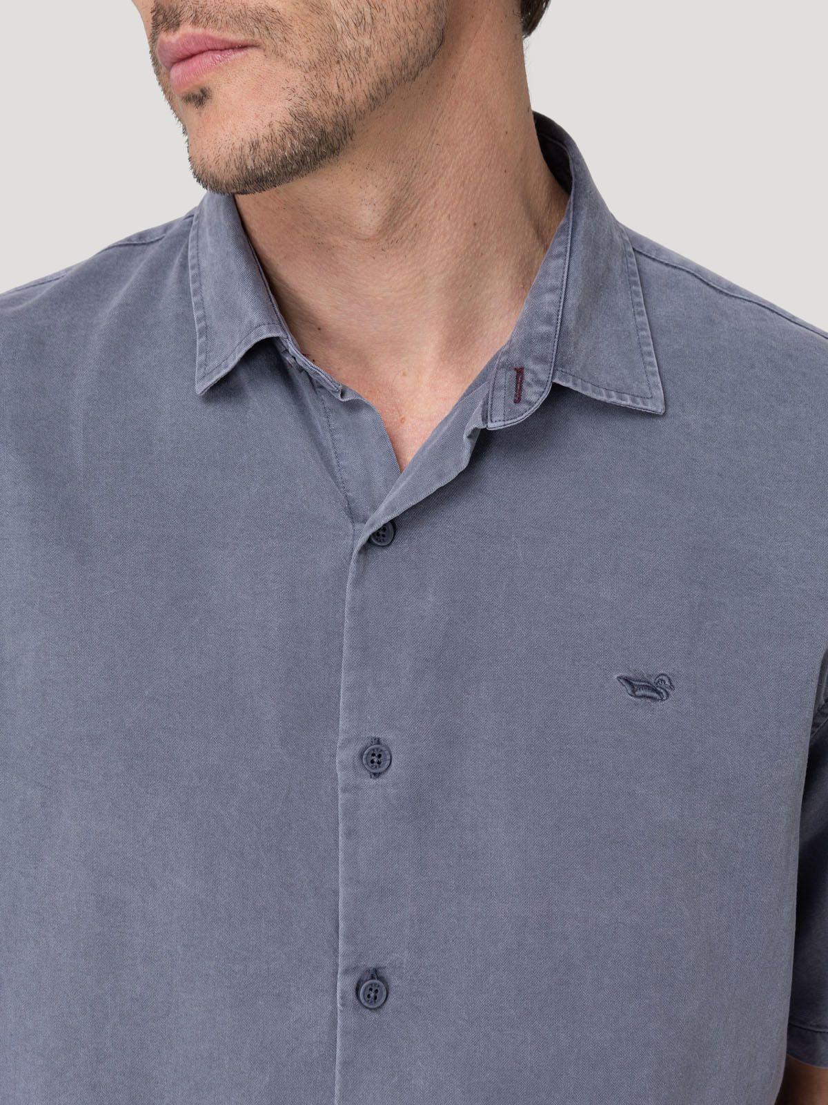 Camisa Tencel Hombre Tenpro Azul Oscuro-6