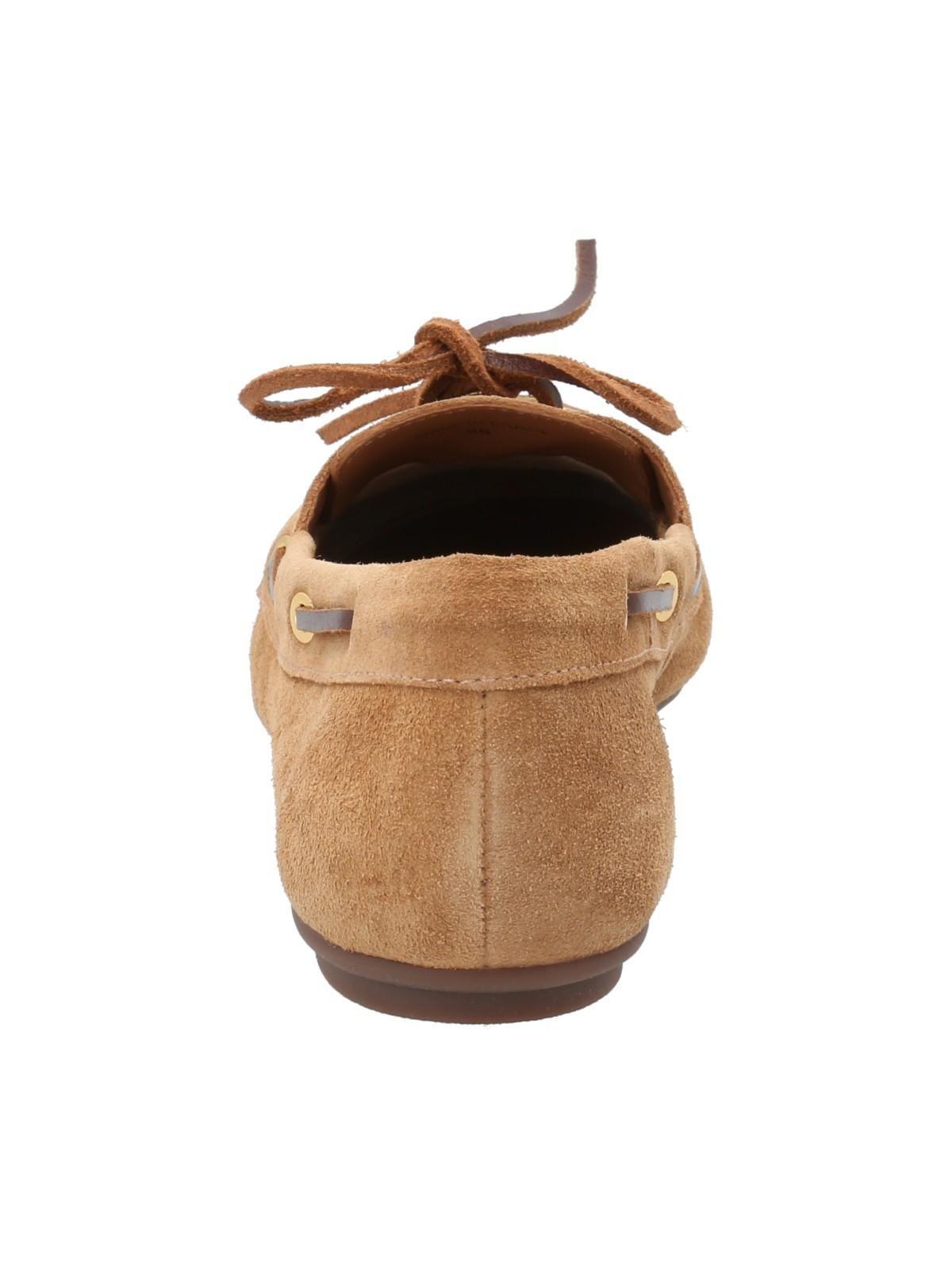 Mocasín Cuero Mujer Roberta Café Claro-6