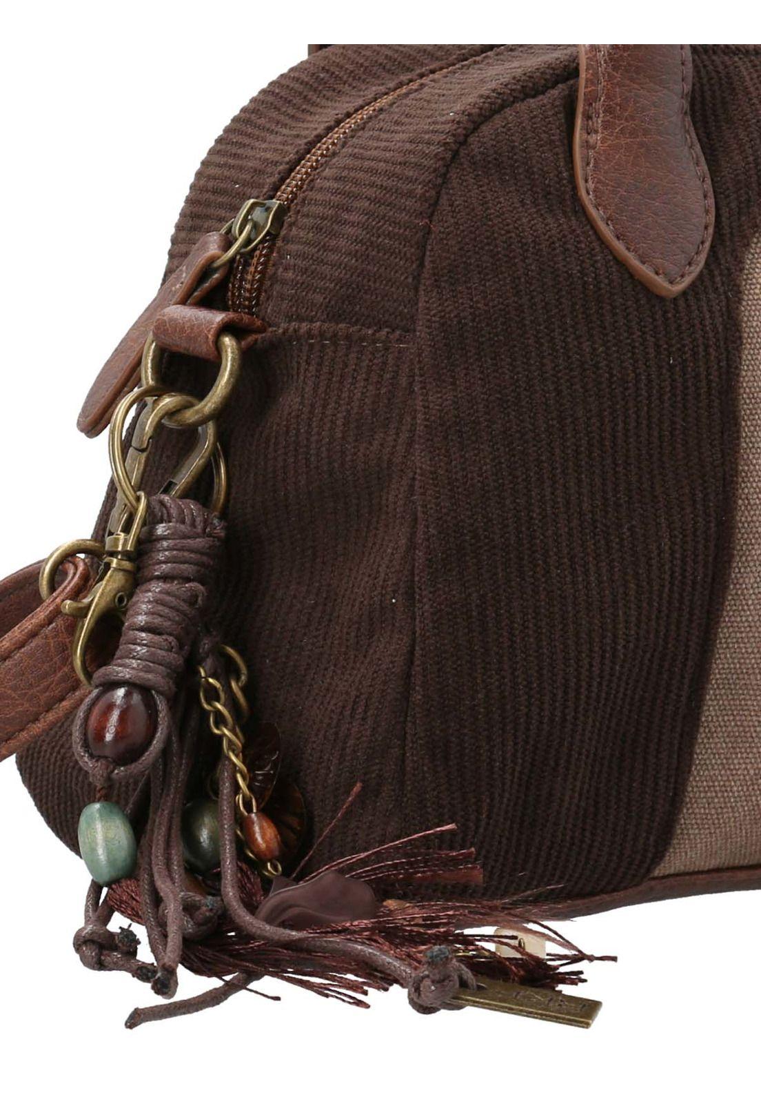 Cartera Textil Mujer Sim Bag Café-2