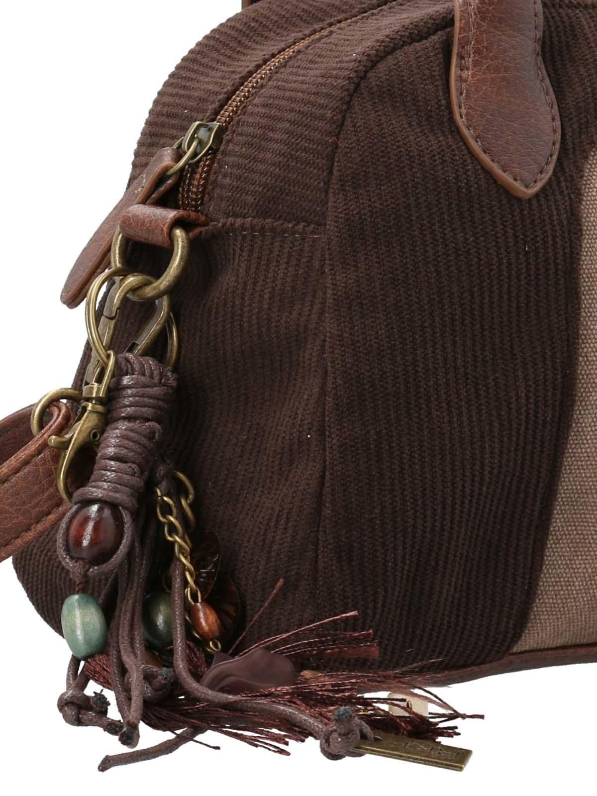 Cartera Textil Mujer Sim Bag Café-2