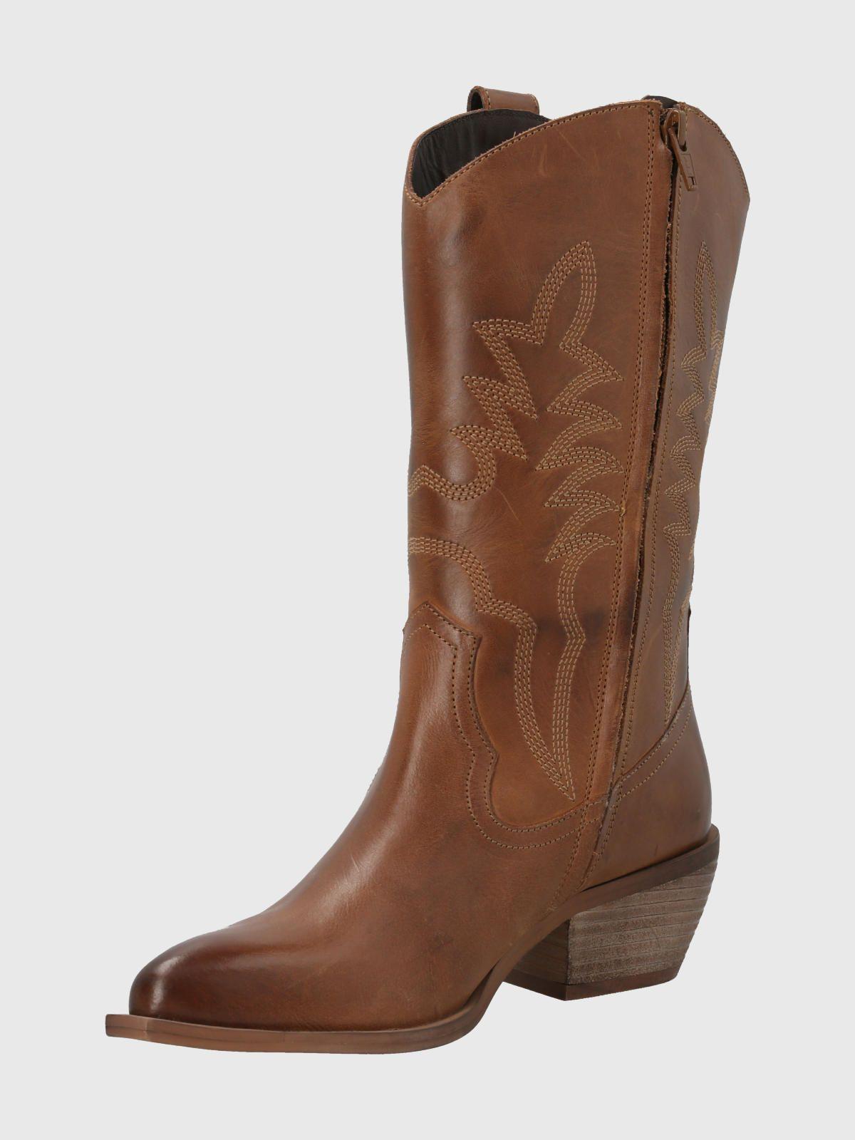 Bota Cuero Café Mujer Namure -3