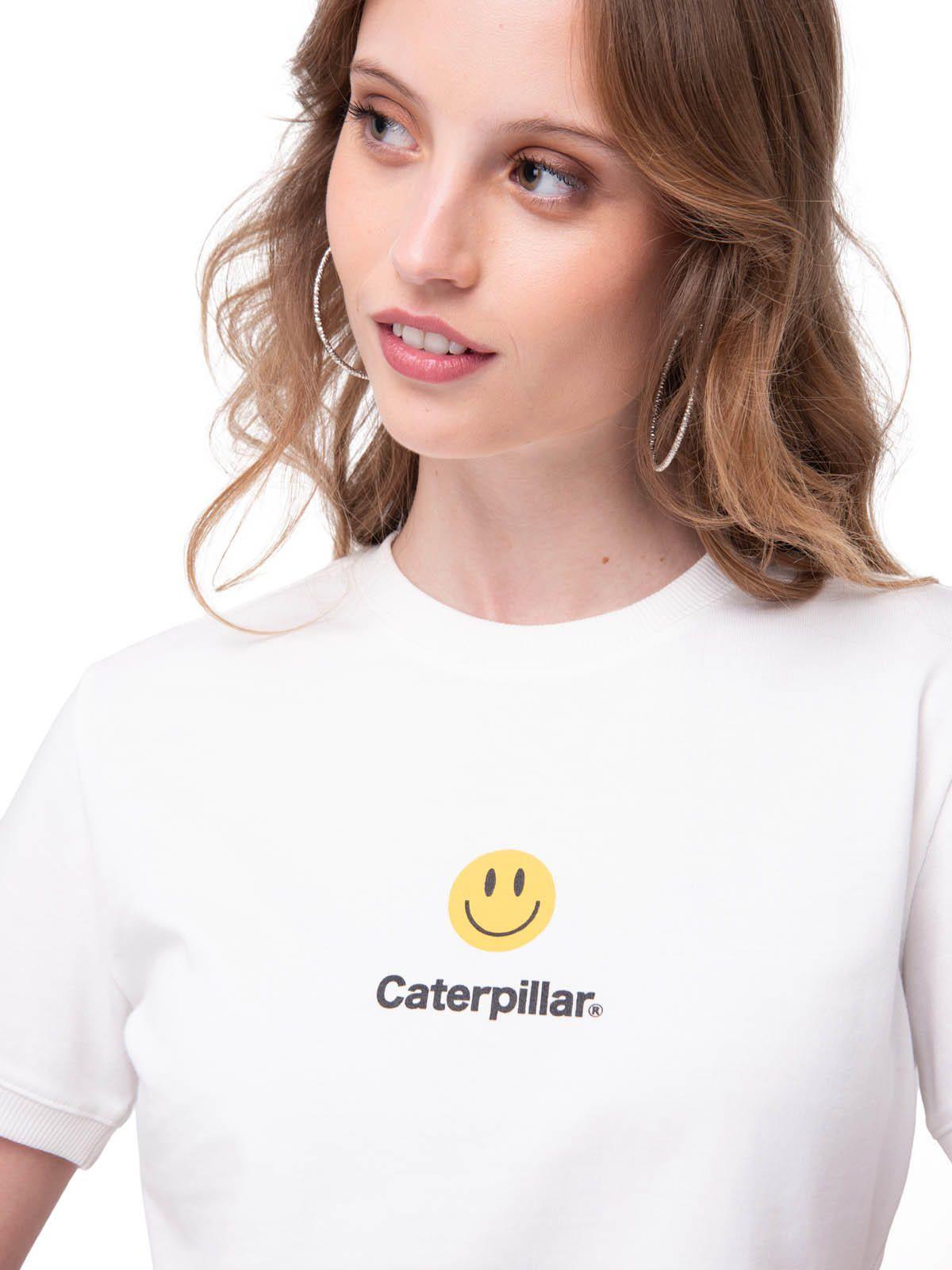Polera MC Mujer Caterpillar Smiley C Blanco-3