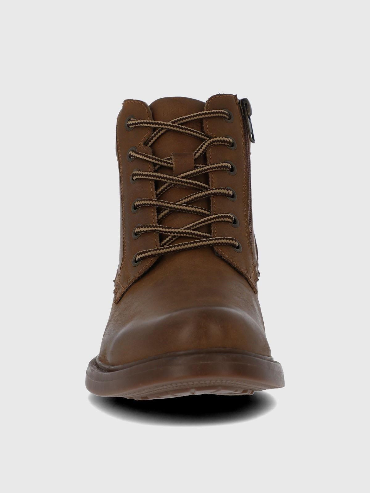 Botin Cuero Quero Café Hombre-3