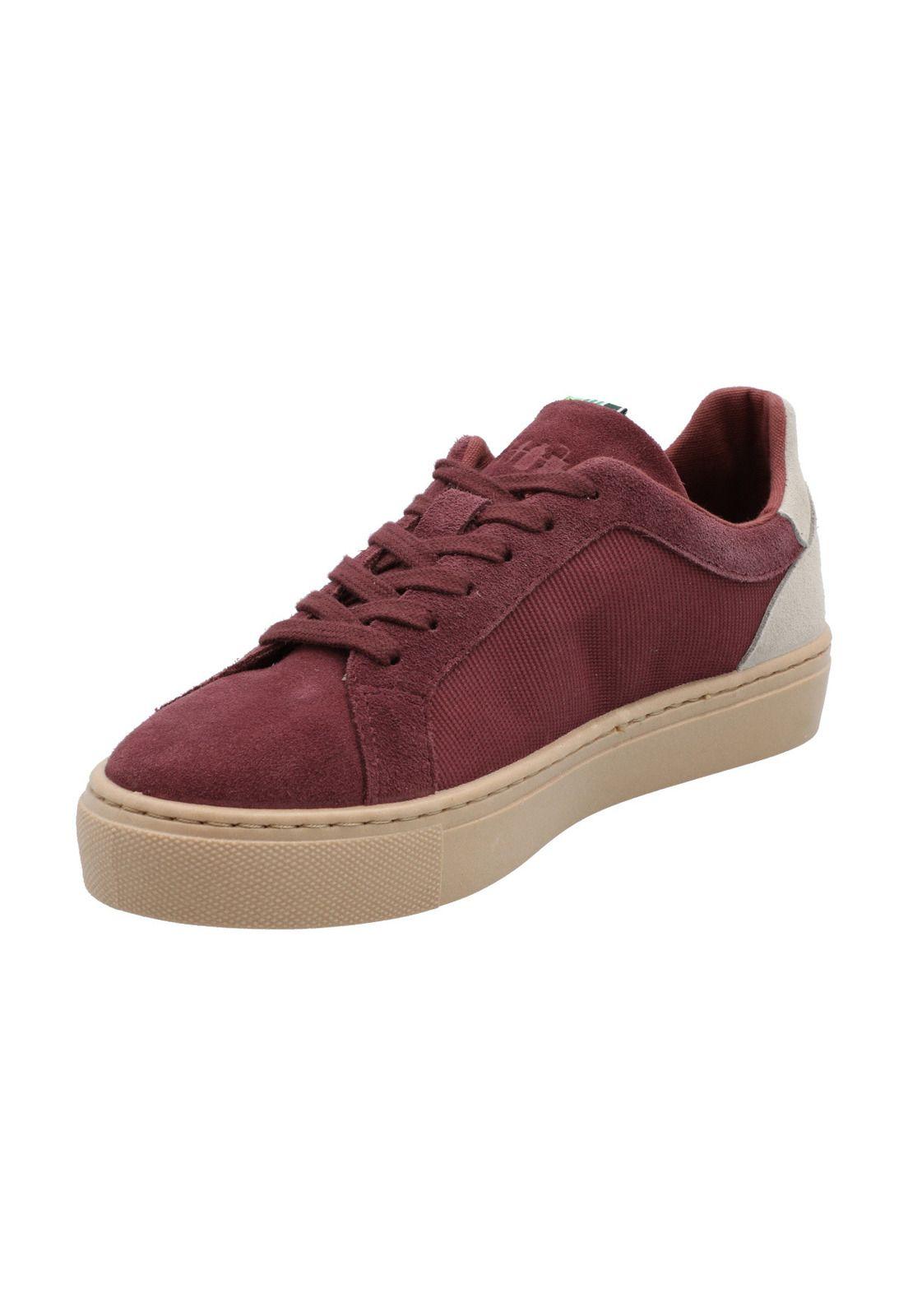Zapatilla Cuero Mujer Tifón Rojo-1